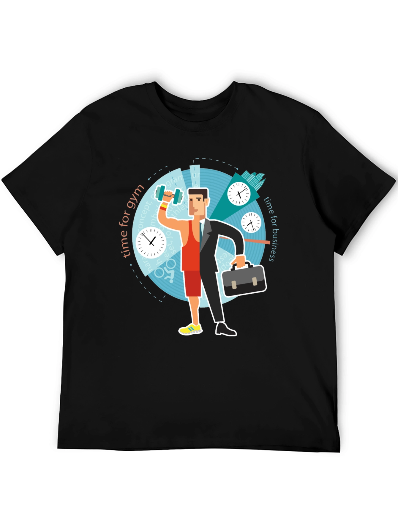 Time Management T-Shirt - Gym & Business Graphic Tee