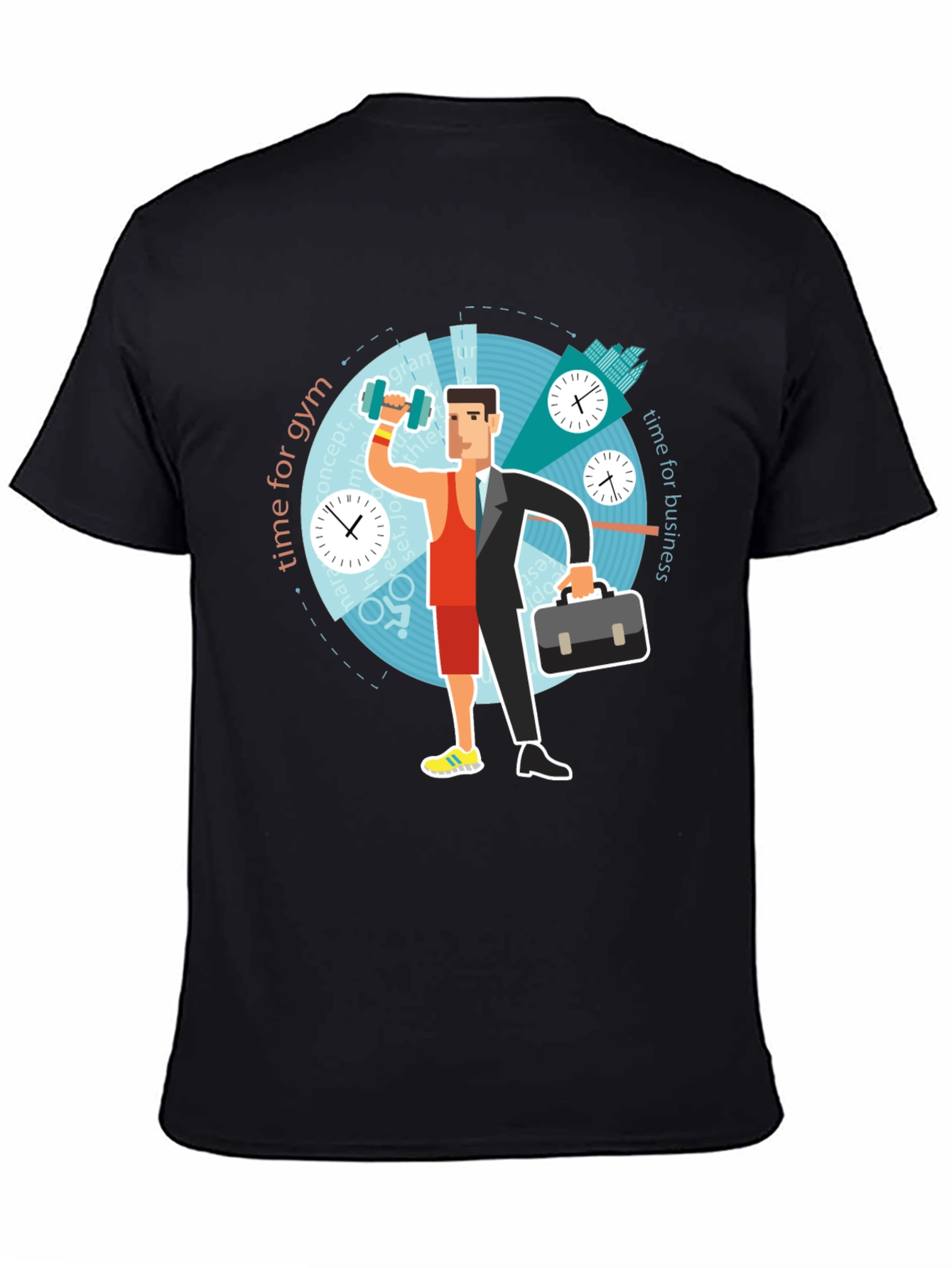 Time Management T-Shirt - Gym & Business Graphic Tee