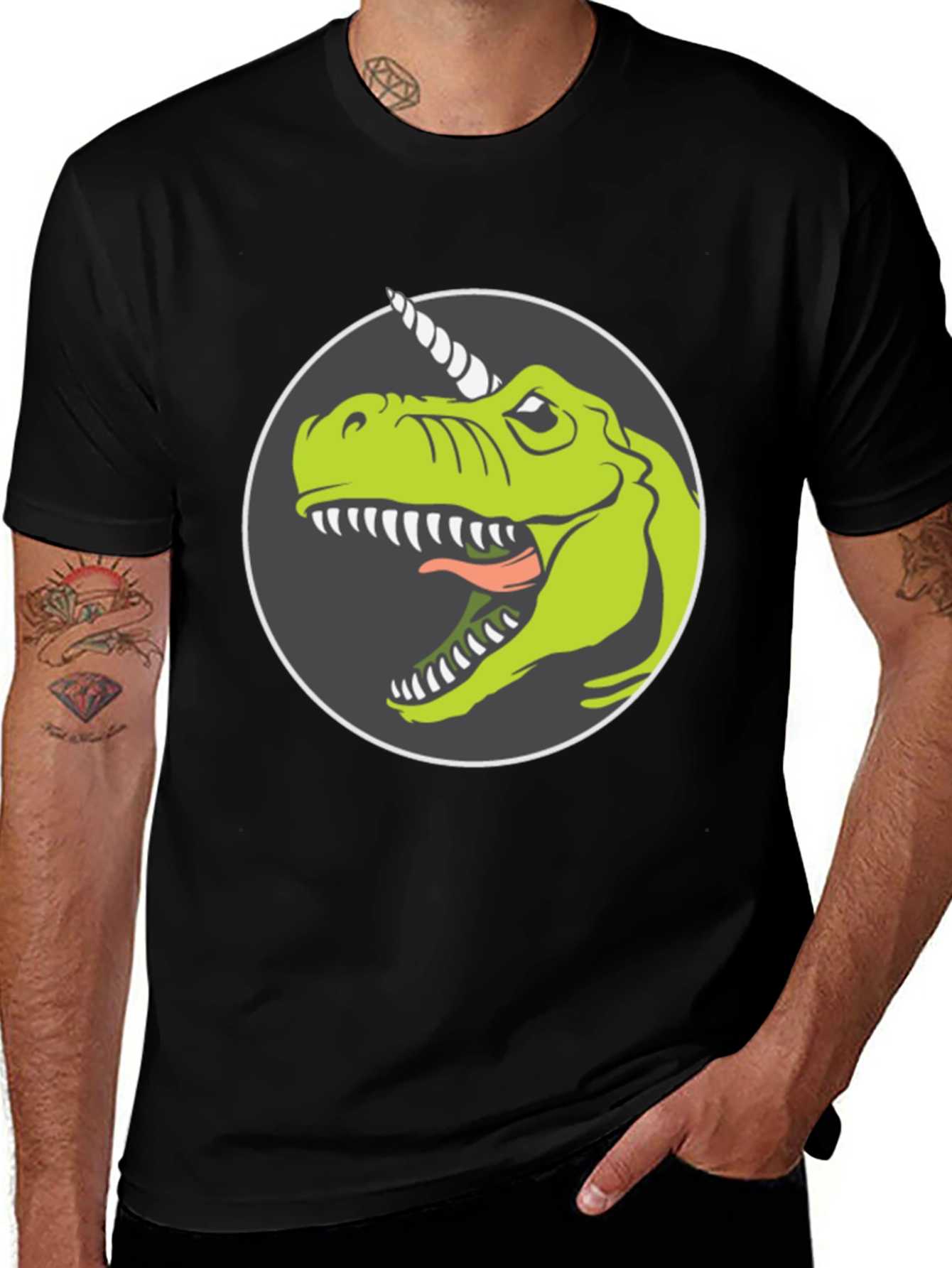 Dino-Unicorn Graphic T-Shirt