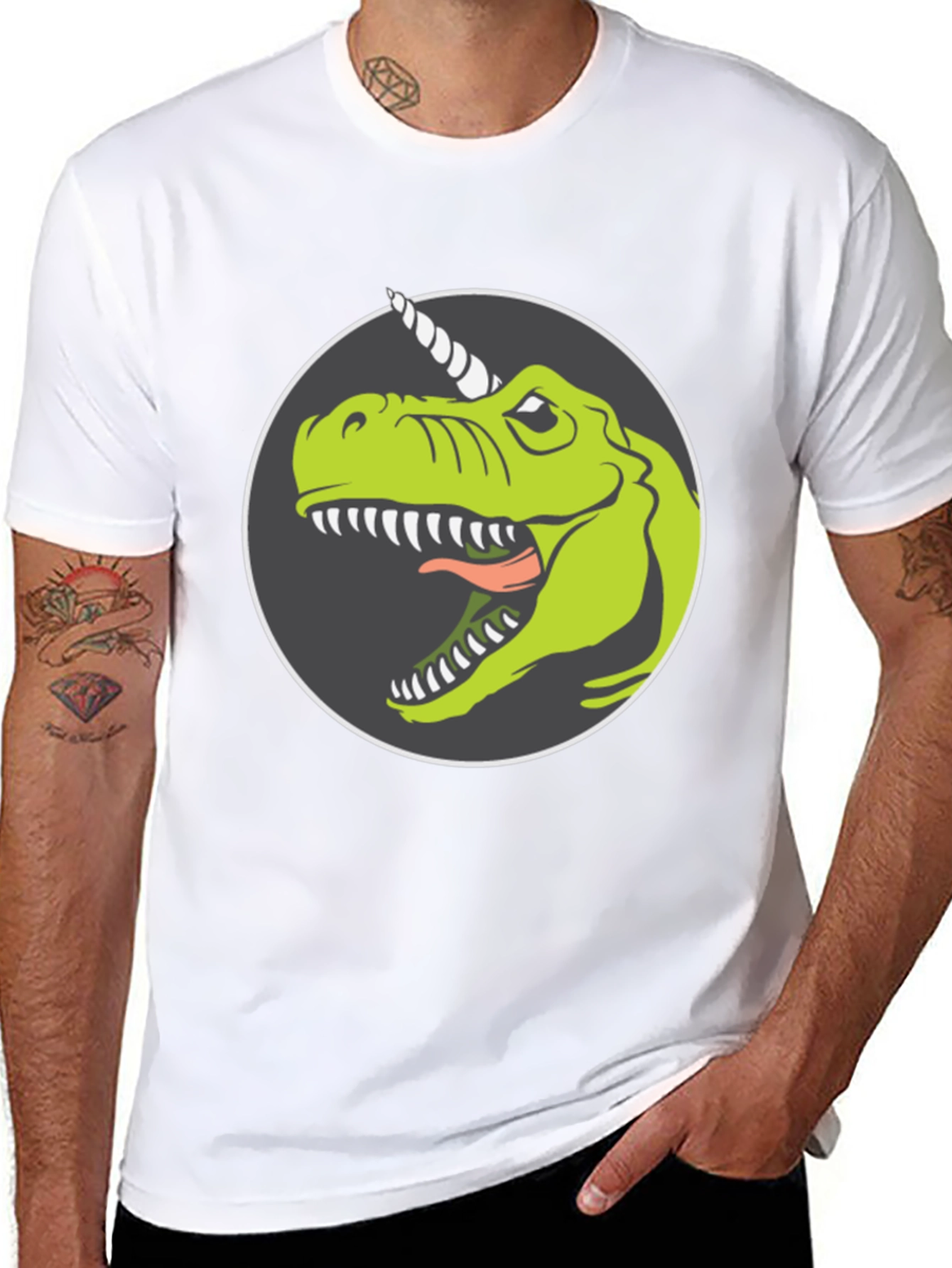 Dino-Unicorn Graphic T-Shirt