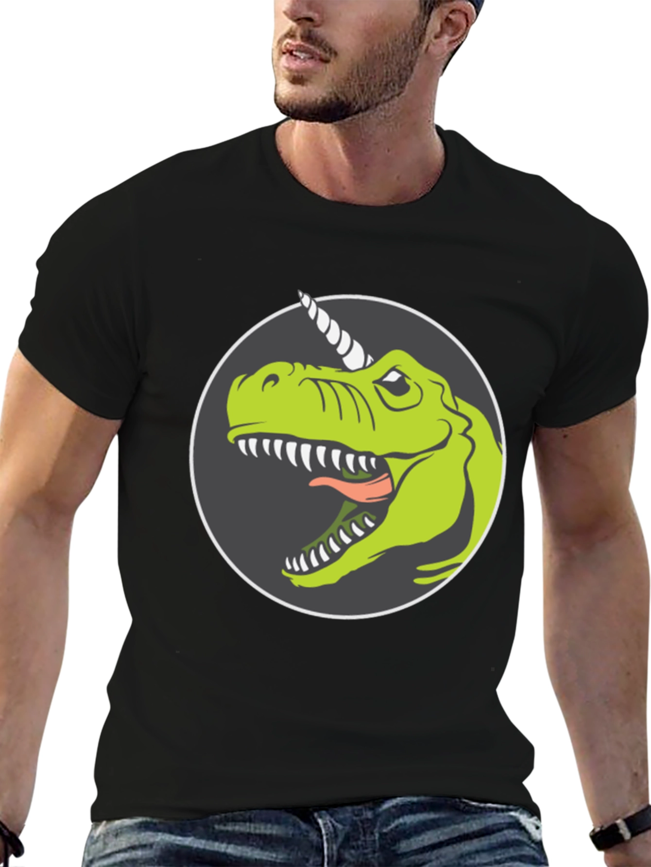 Dino-Unicorn Graphic T-Shirt