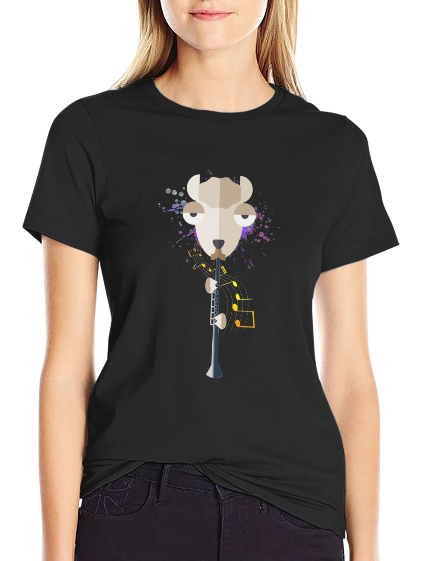 Musical Sheep T-Shirt - Quirky Graphic Tee