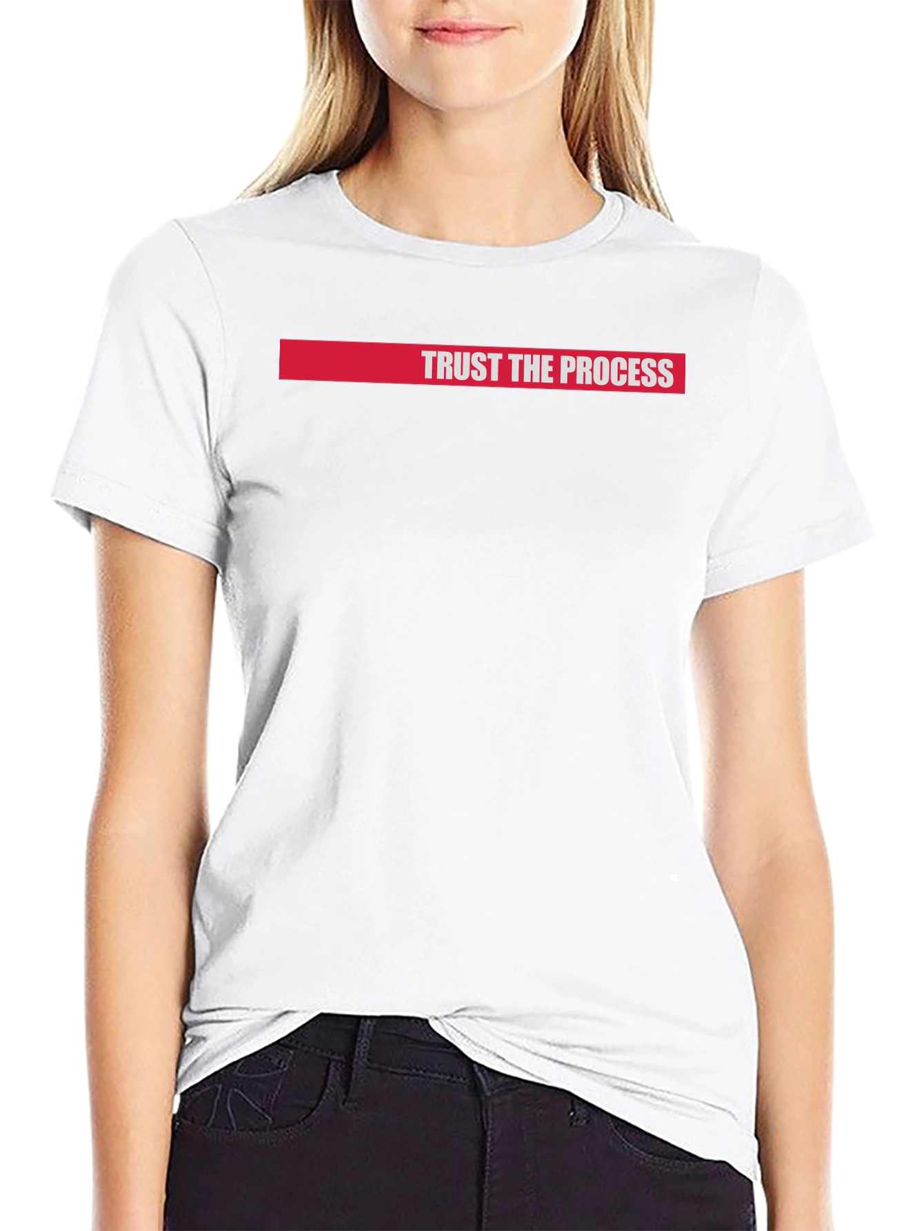 Trust the Process Graphic Tee - Black Cotton T-Shirt
