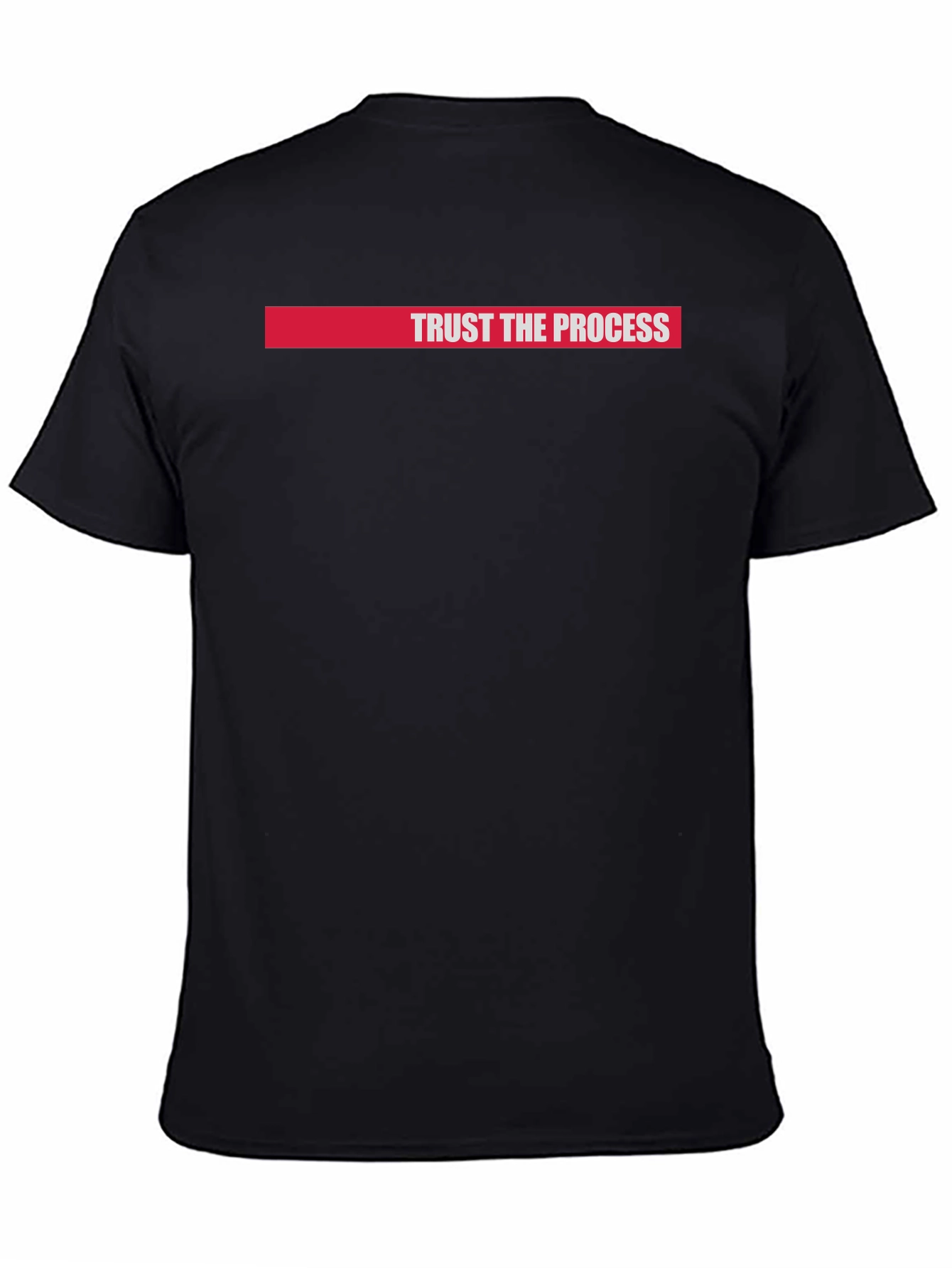 Trust the Process Graphic Tee - Black Cotton T-Shirt