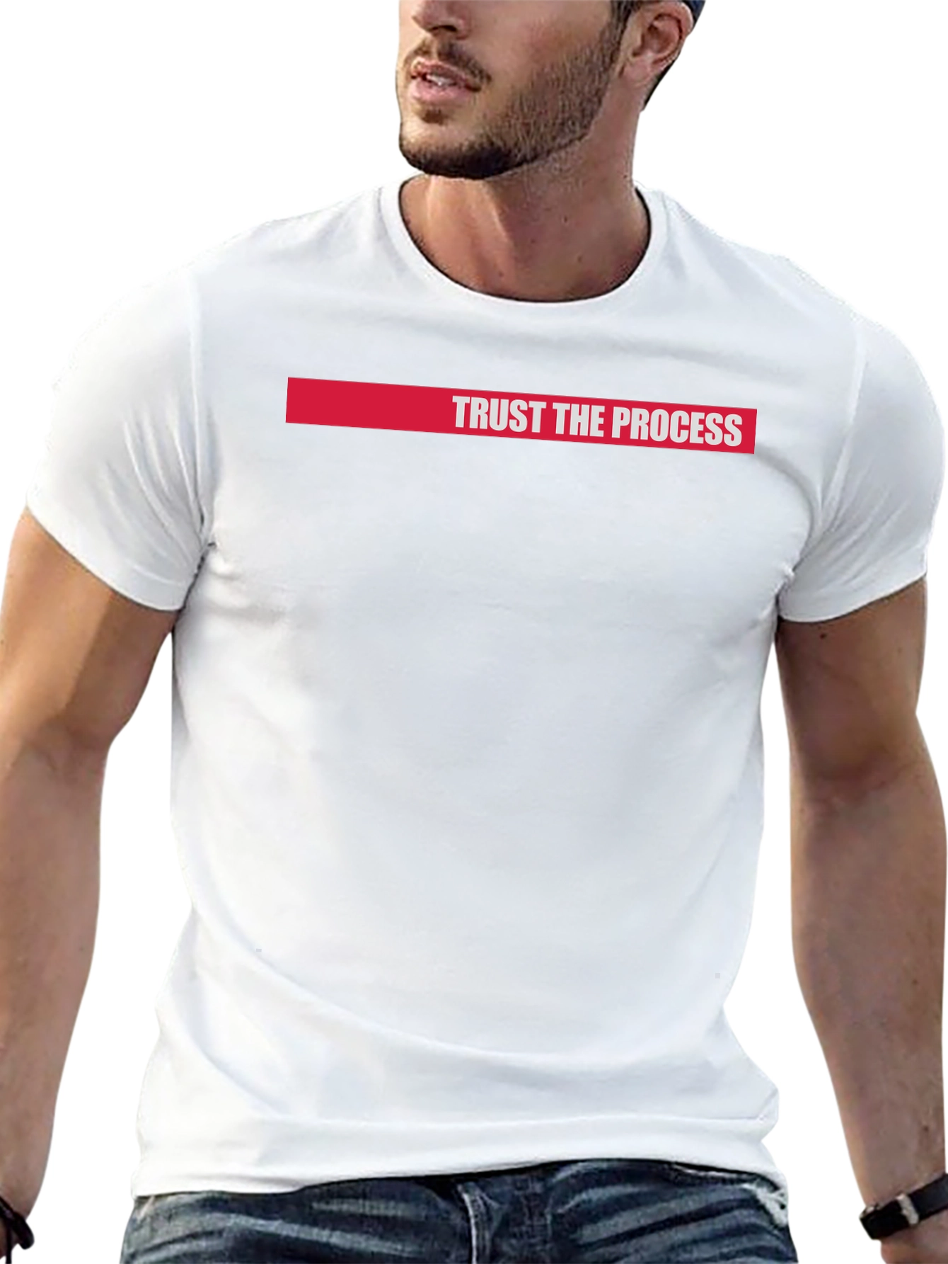 Trust the Process Graphic Tee - Black Cotton T-Shirt