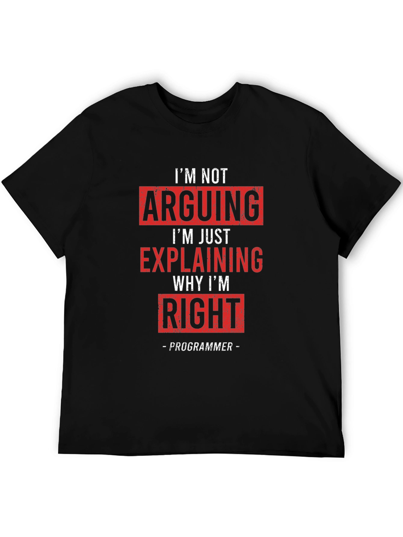 Programmer Explaining Right T-Shirt