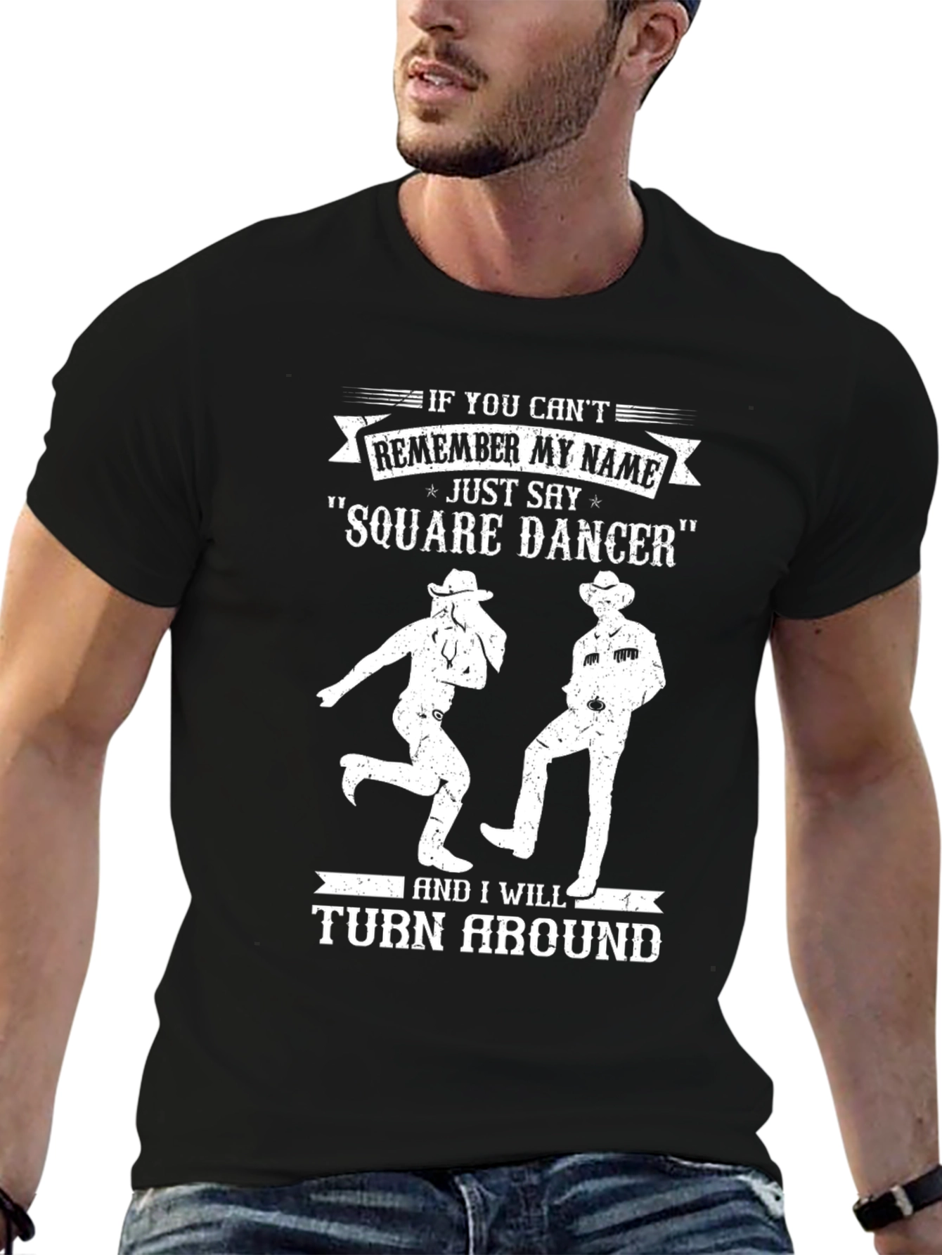 Square Dancer Graphic T-Shirt - Country Western Dance Tee