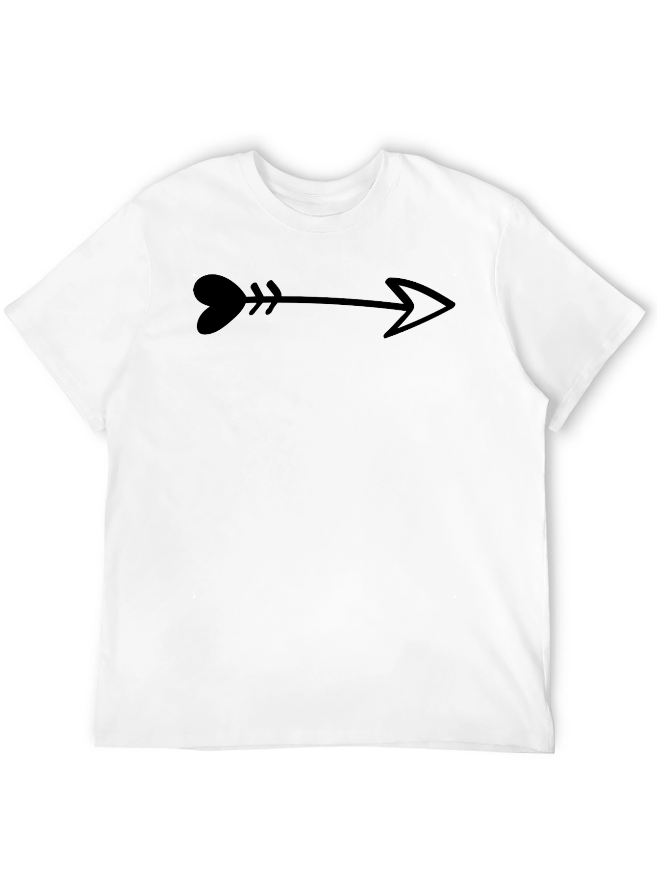 Heart Arrow Graphic Tee - Stylish Casual Wear