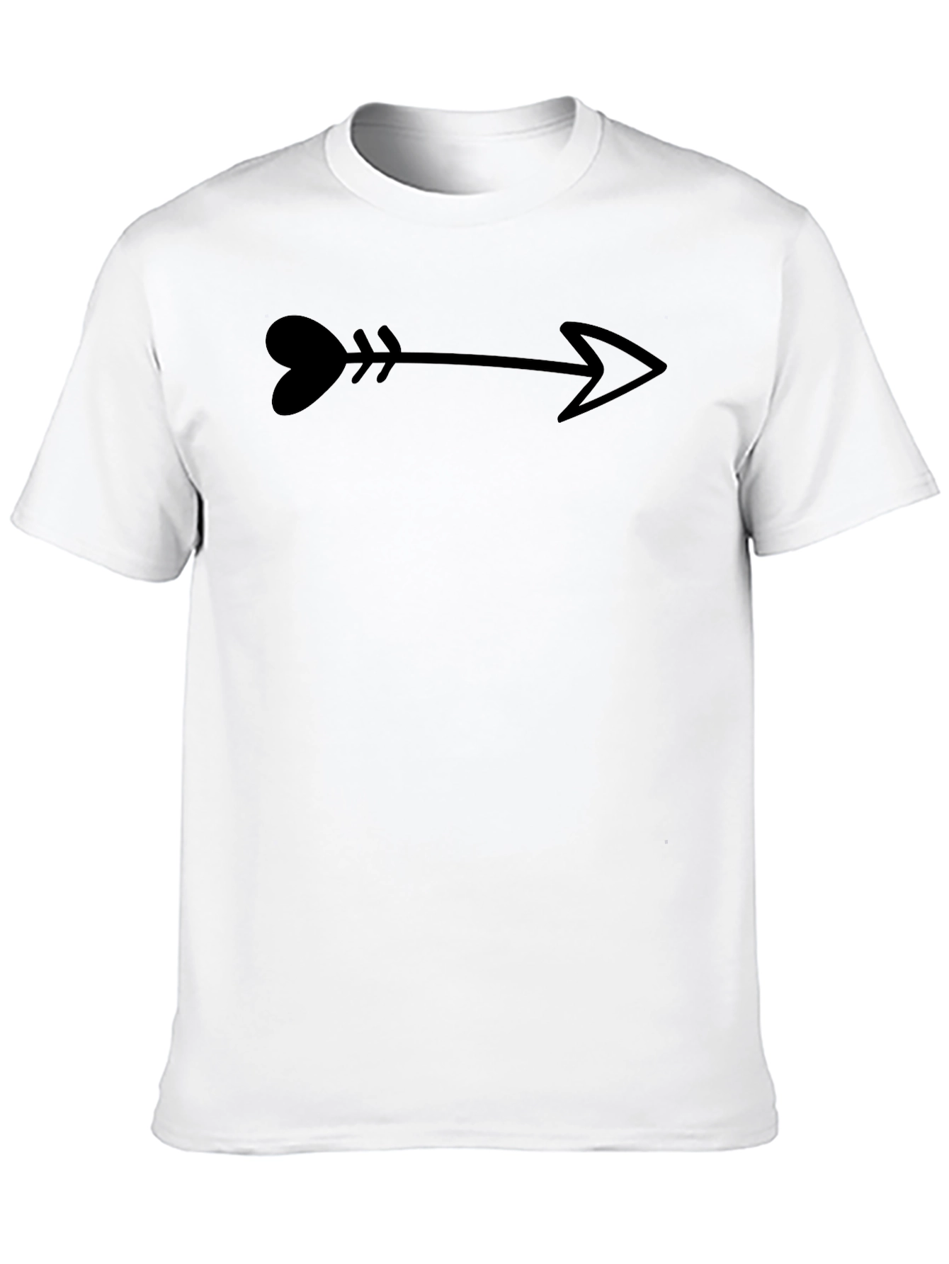 Heart Arrow Graphic Tee - Stylish Casual Wear