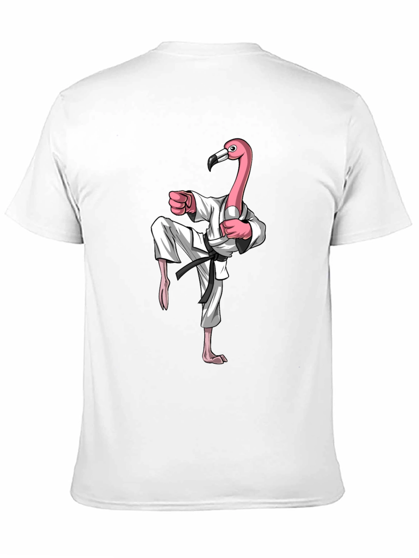 Karate Flamingo Graphic Tee