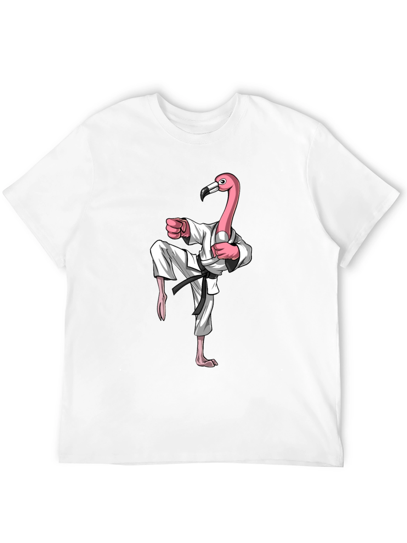 Karate Flamingo Graphic Tee