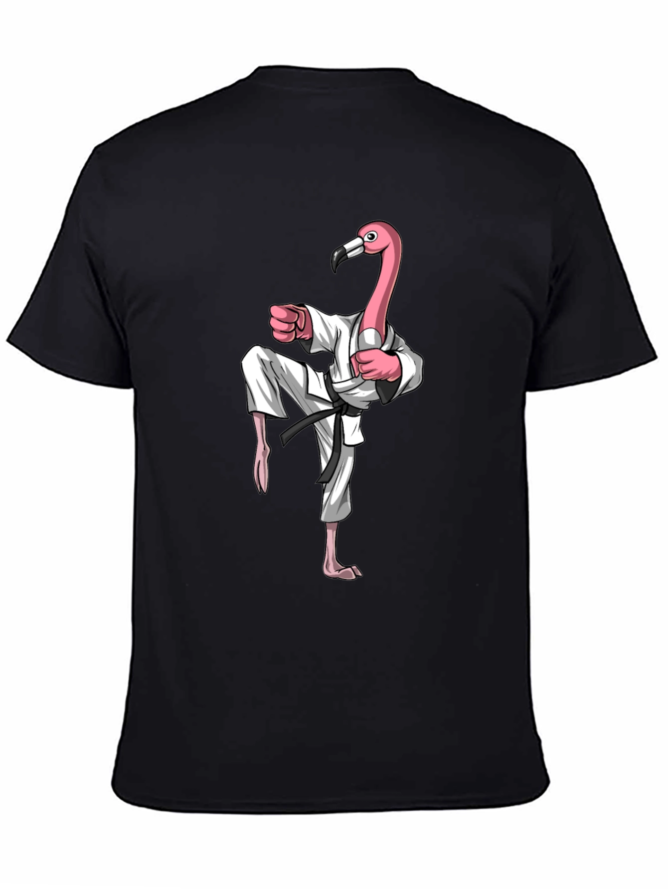 Karate Flamingo Graphic Tee