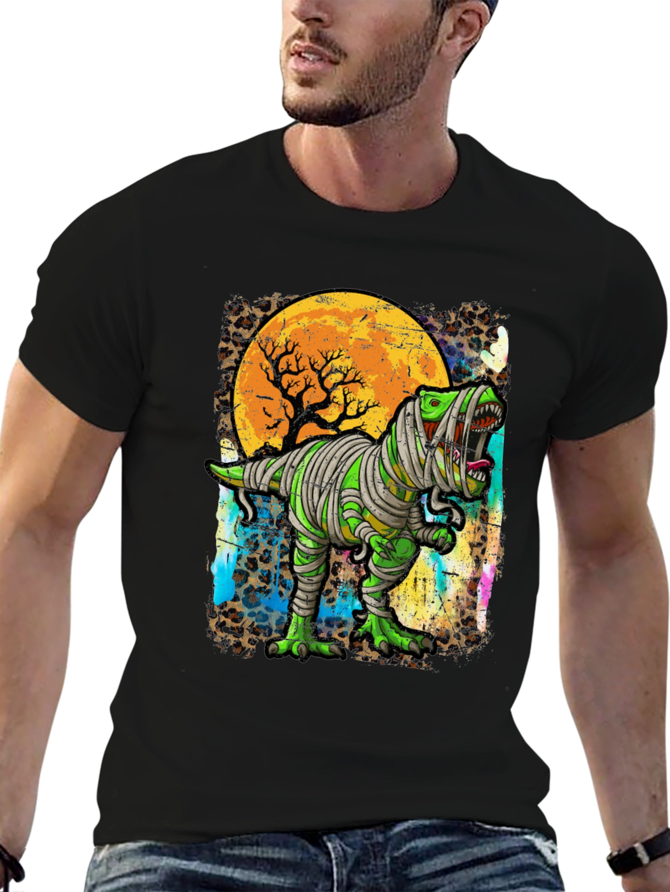 Mummy T-Rex Halloween T-Shirt