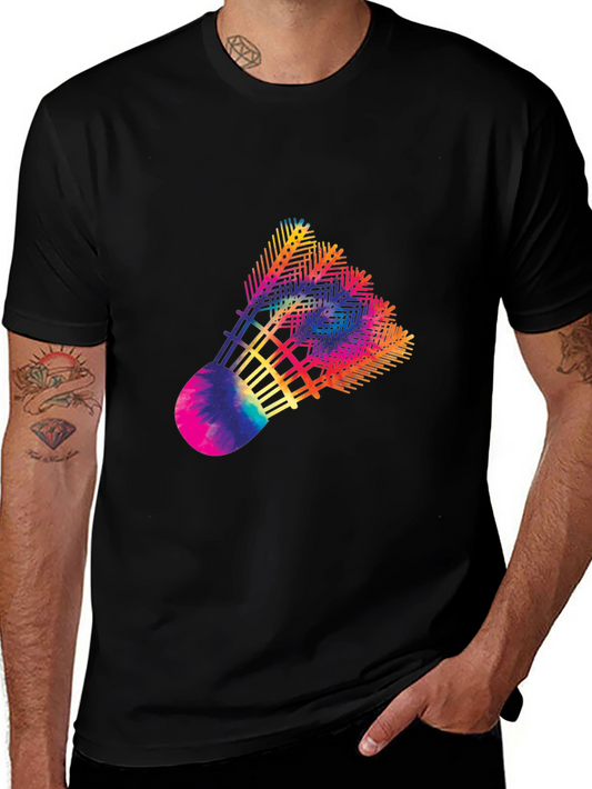 Rainbow Shuttlecock Graphic Tee