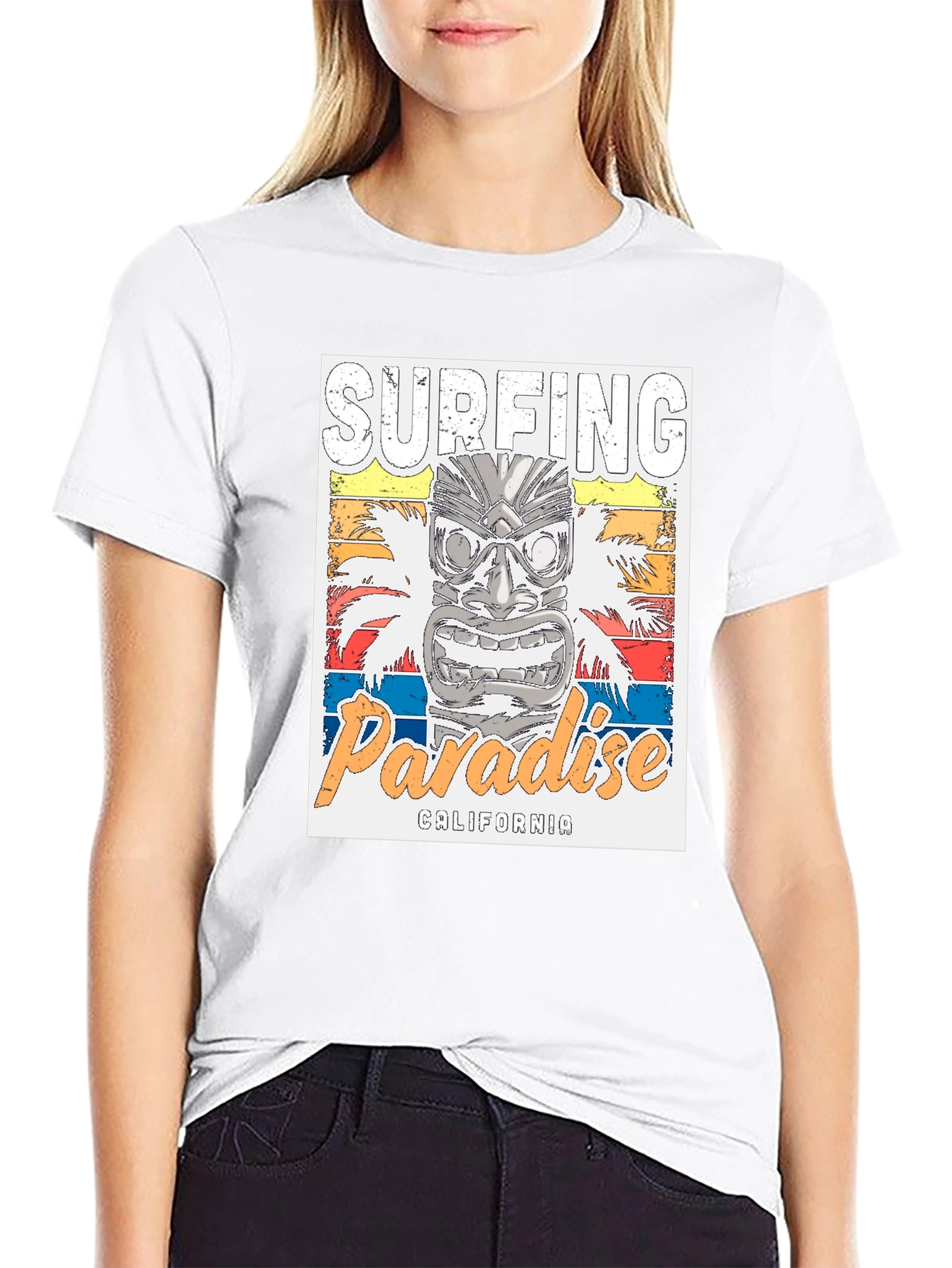 Surfing Paradise California Graphic Tee