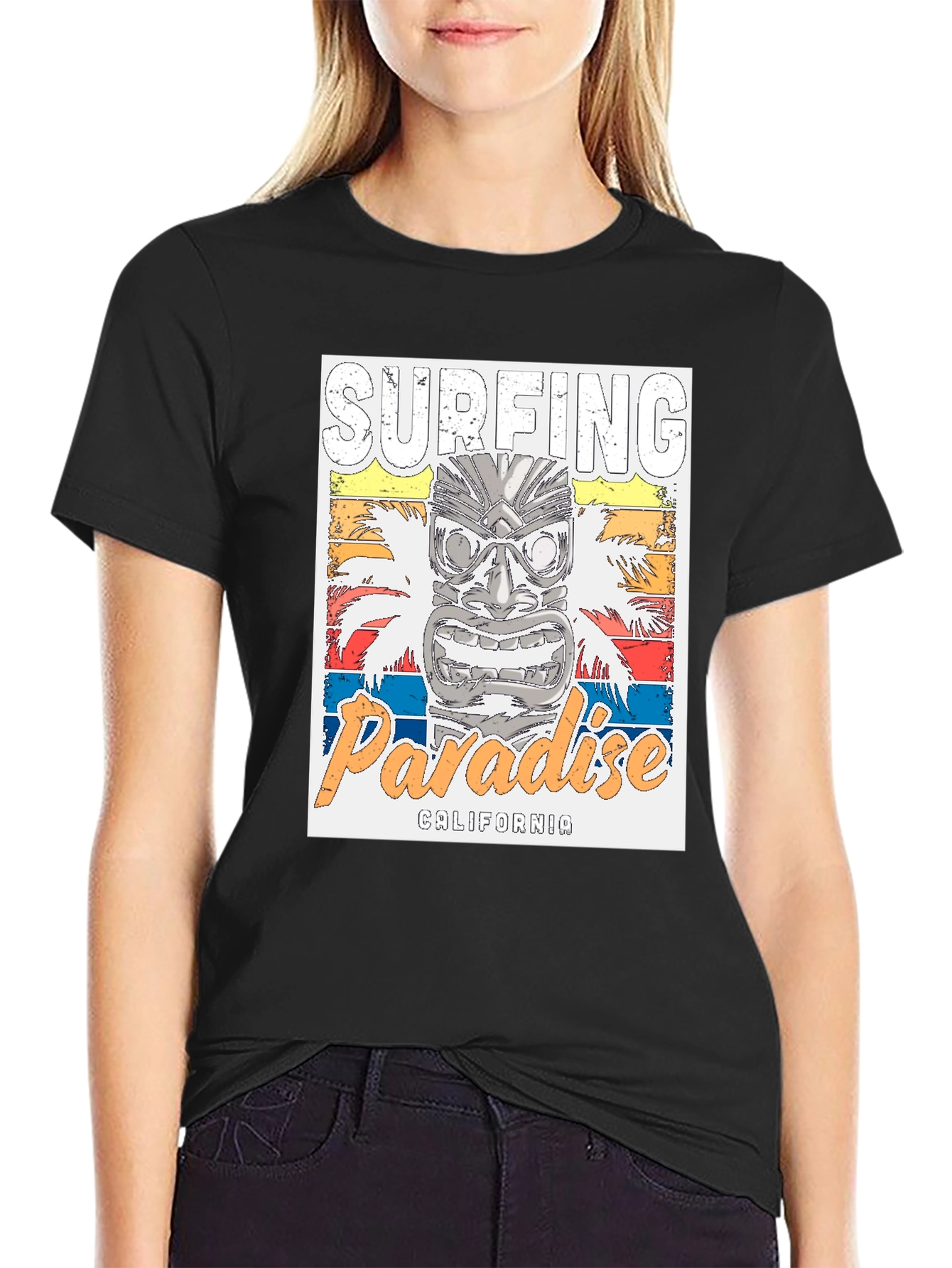 Surfing Paradise California Graphic Tee