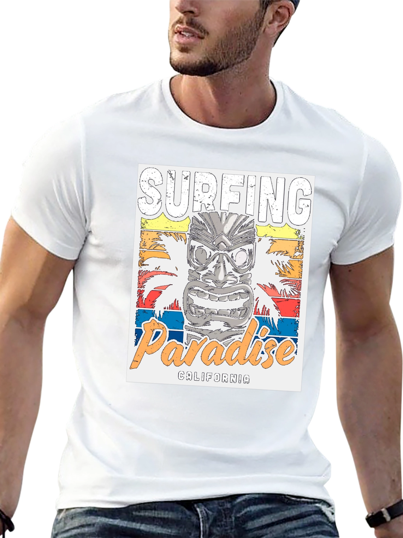 Surfing Paradise California Graphic Tee
