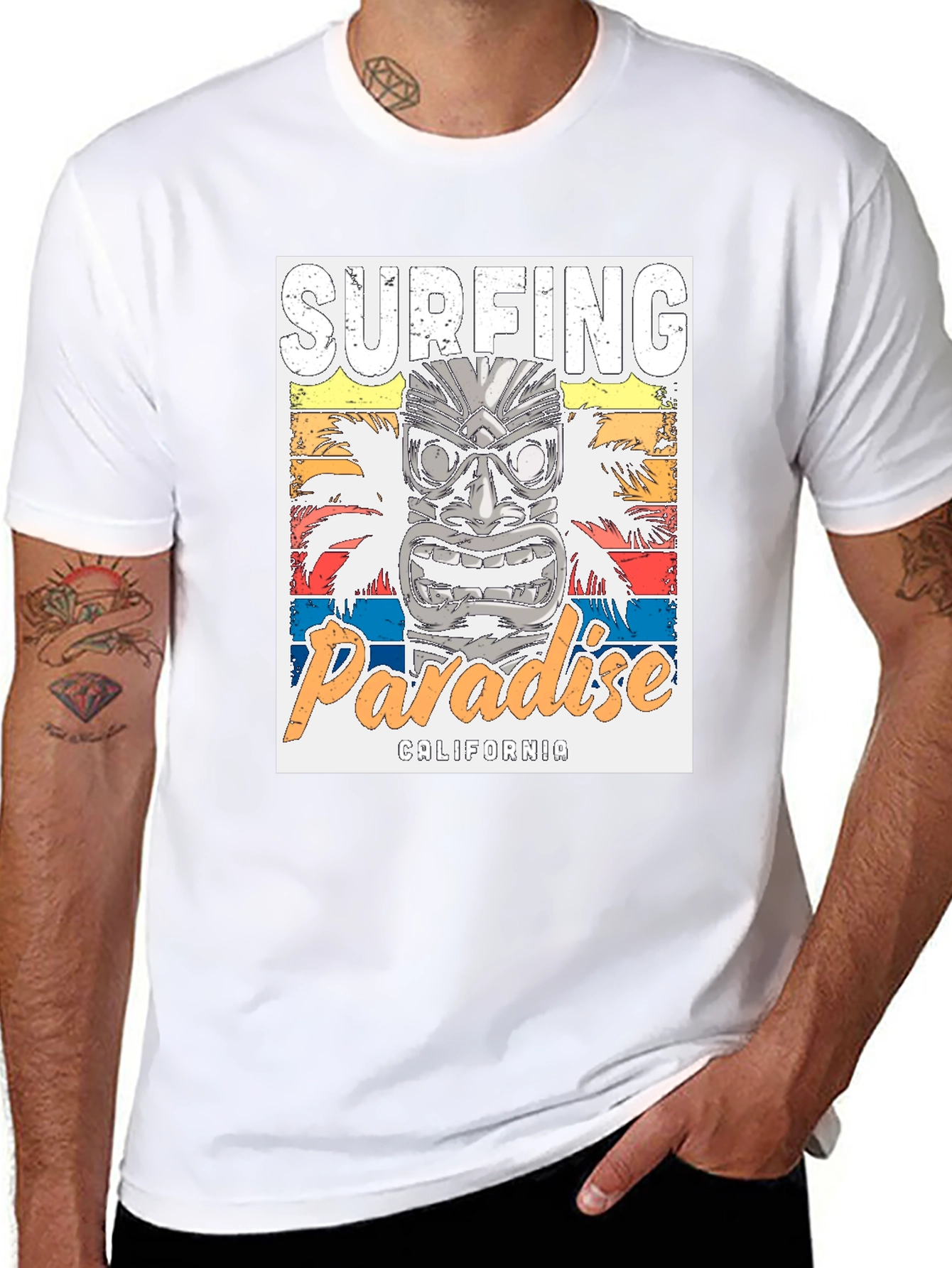 Surfing Paradise California Graphic Tee
