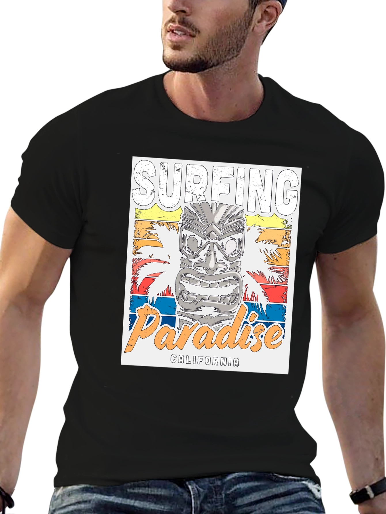 Surfing Paradise California Graphic Tee