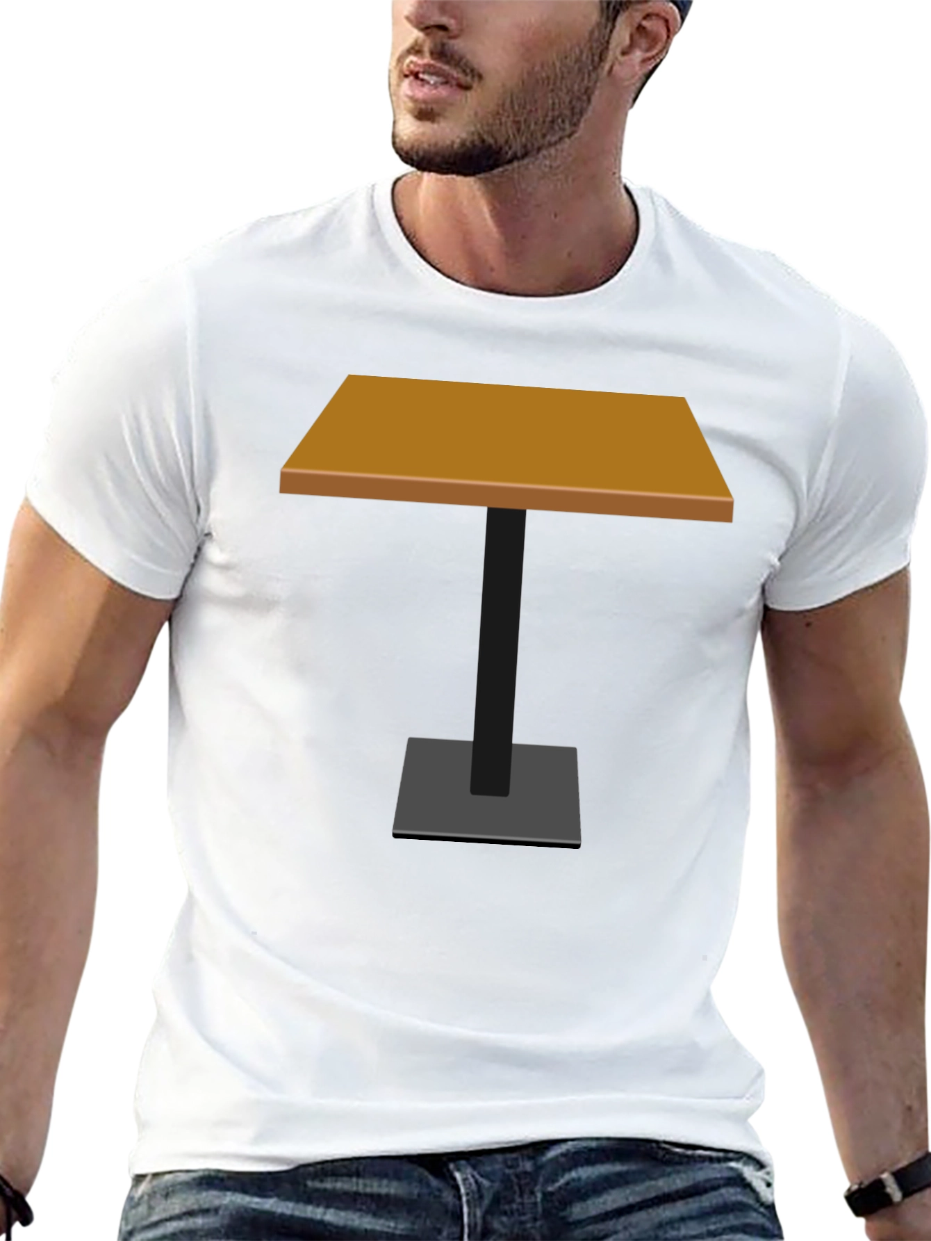 Novelty Table Graphic T-Shirt - Stylish & Unique Design