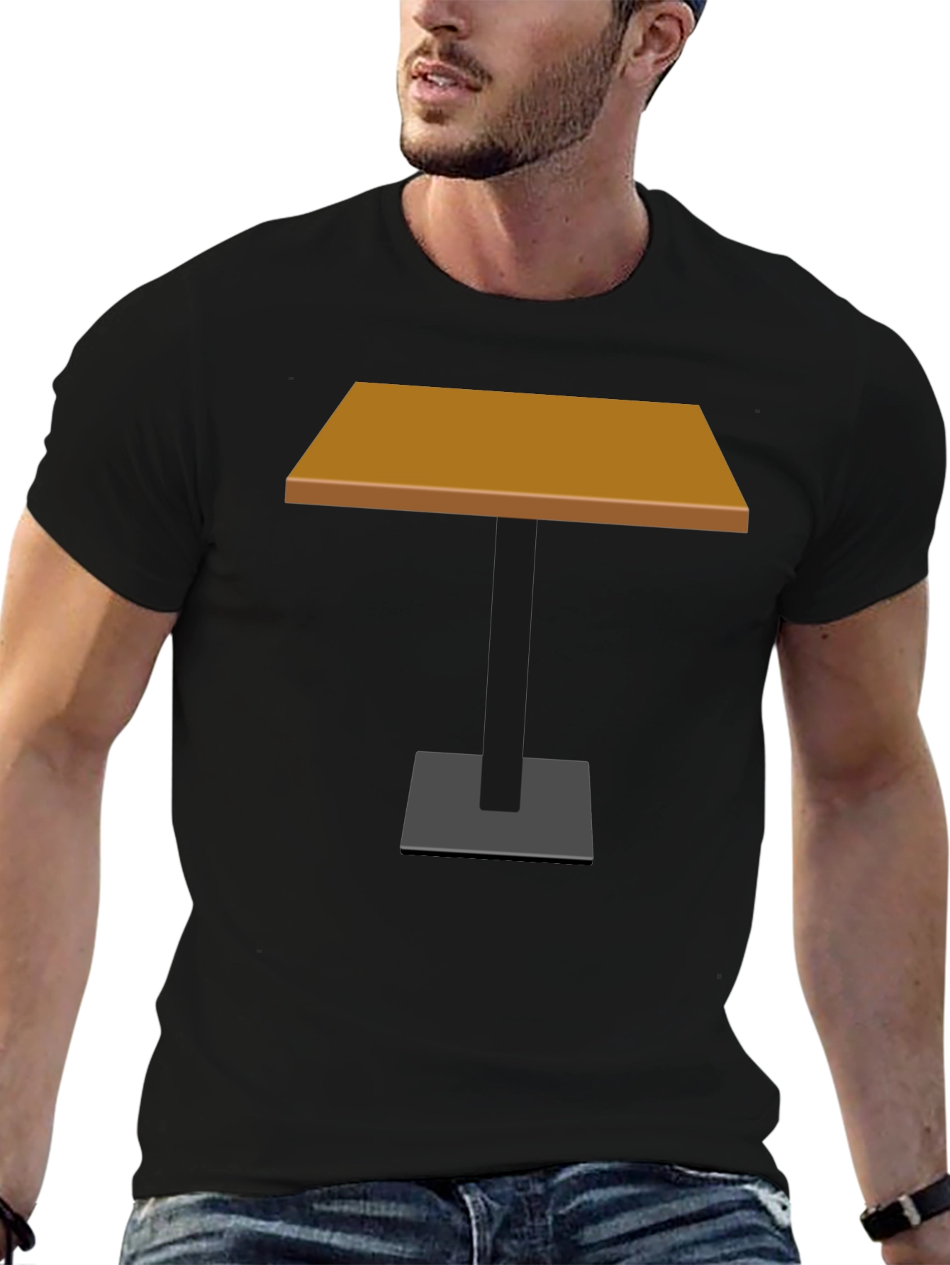 Novelty Table Graphic T-Shirt - Stylish & Unique Design