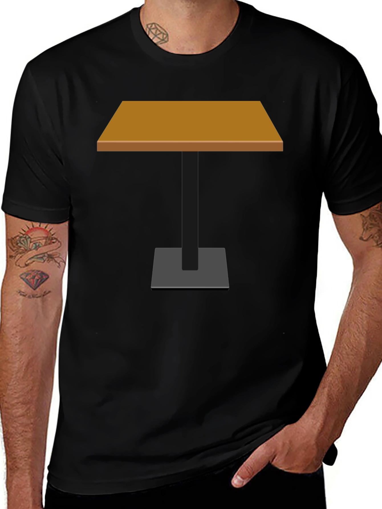 Novelty Table Graphic T-Shirt - Stylish & Unique Design