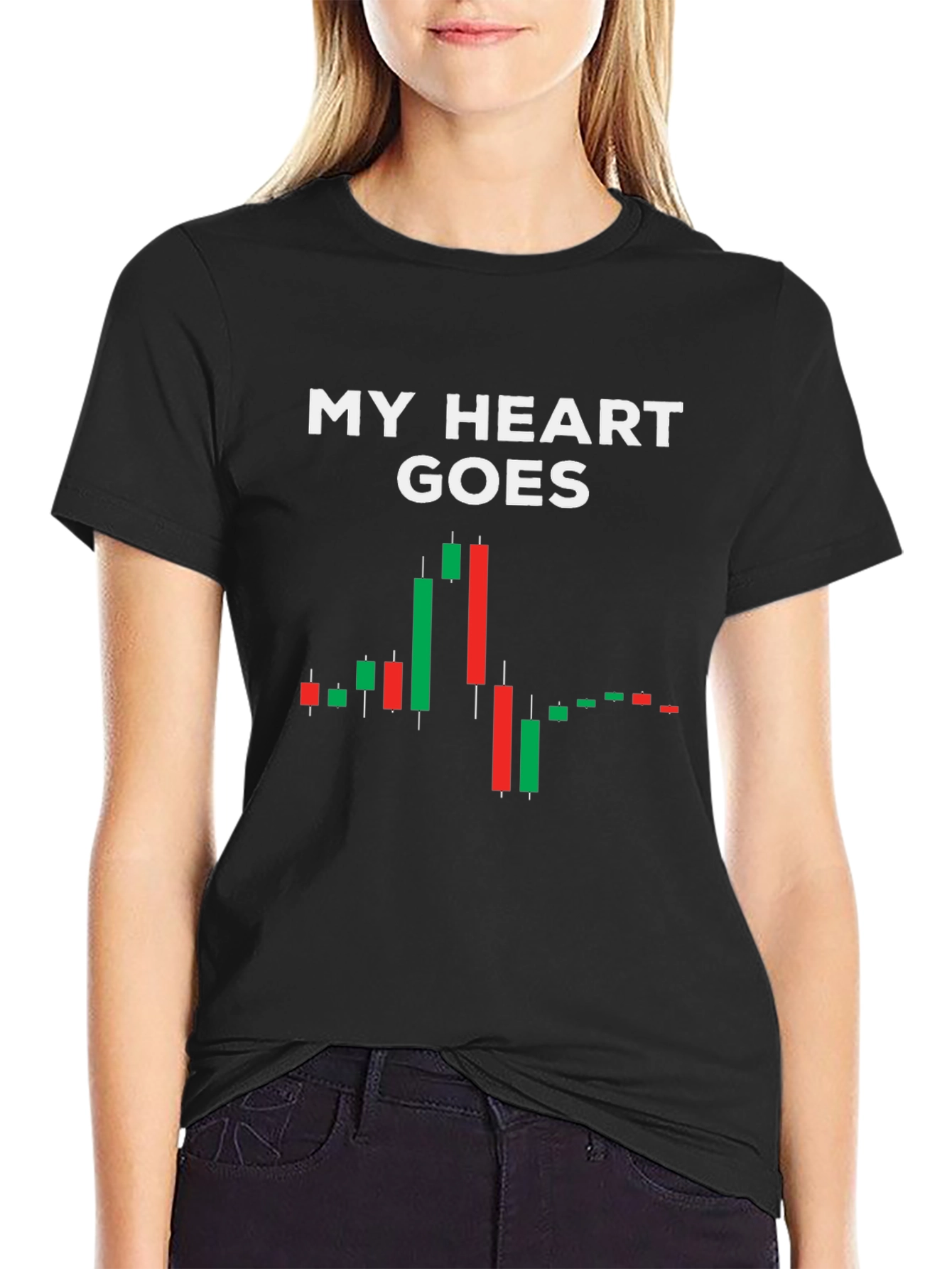 My Heart Goes to the Charts Black T-Shirt