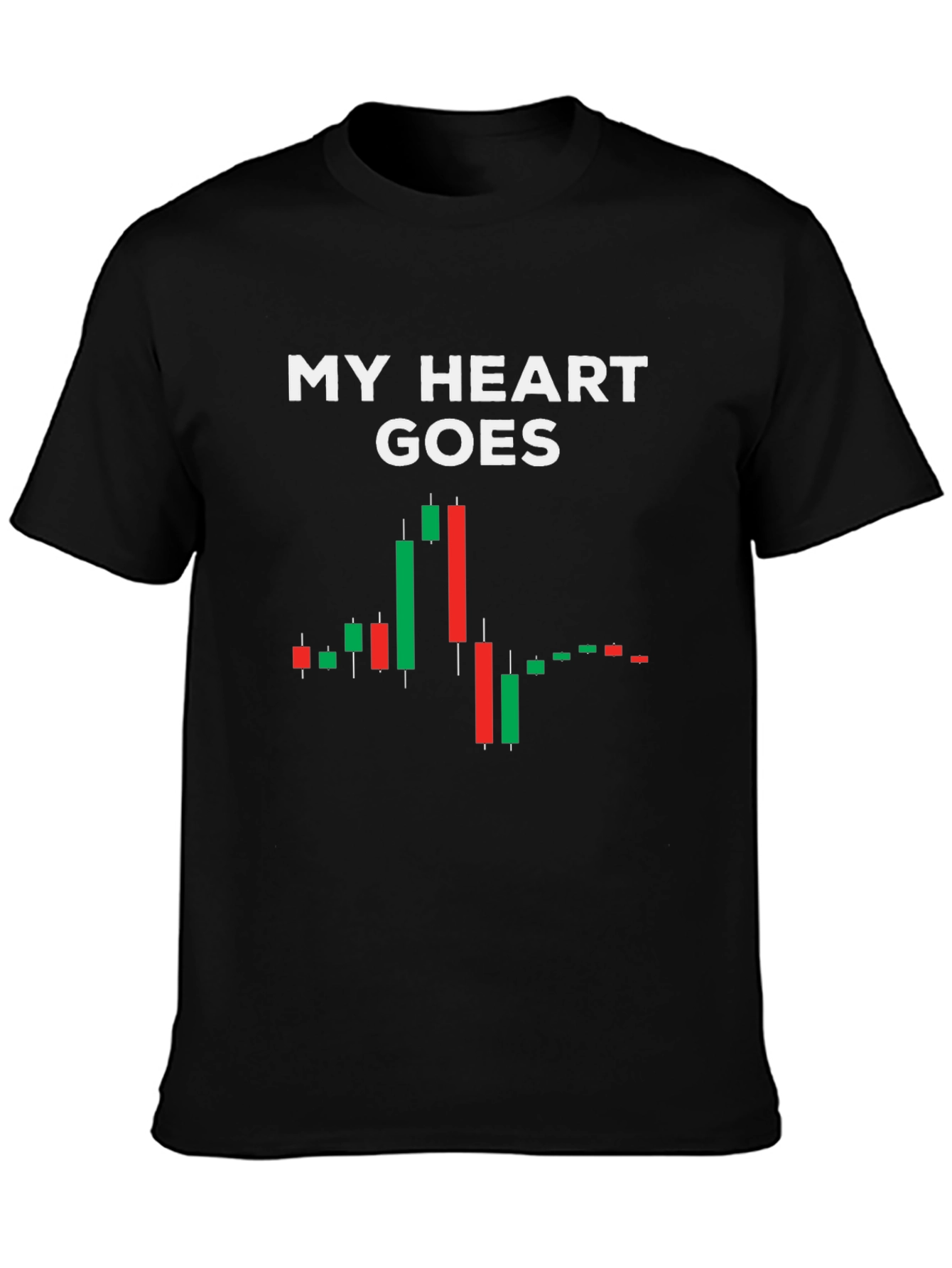 My Heart Goes to the Charts Black T-Shirt