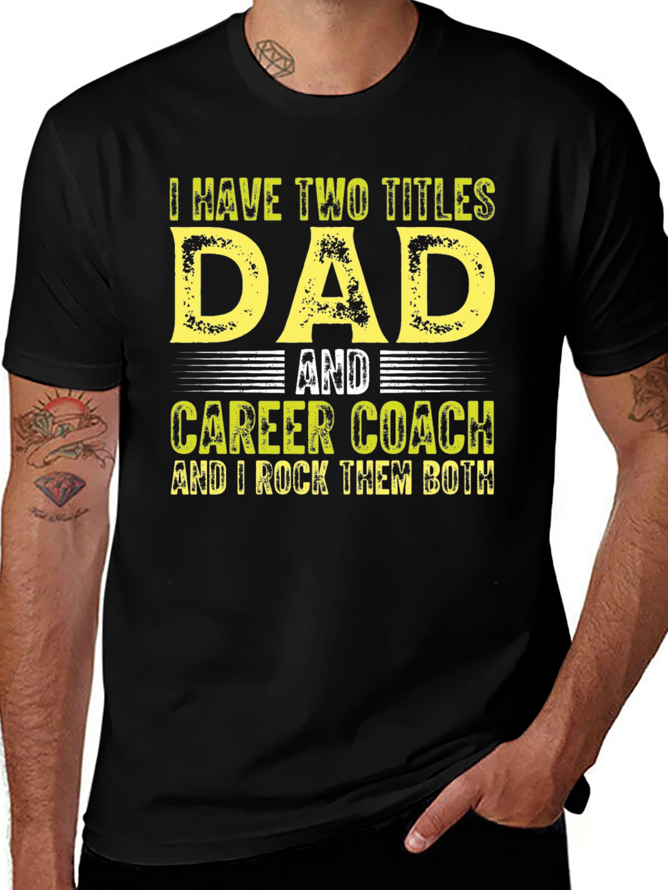 Dad & Career Coach T-Shirt - Rock Both Titles!