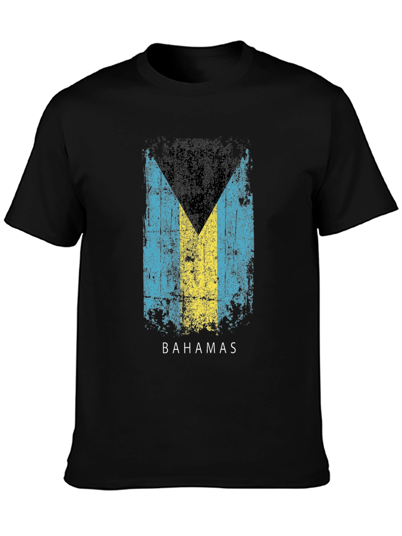 Bahamas Flag T-Shirt - Distressed Print