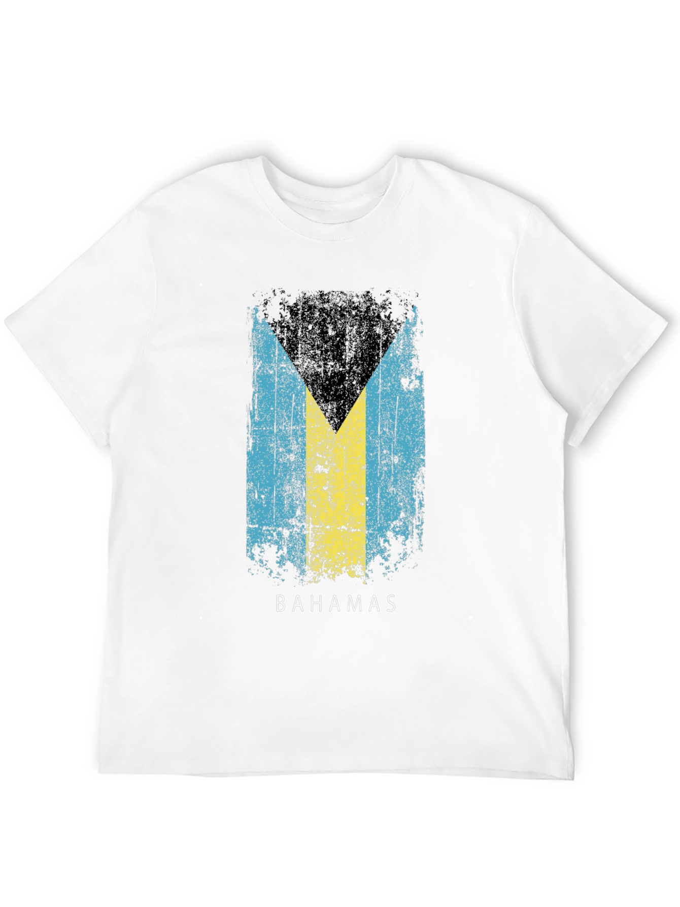 Bahamas Flag T-Shirt - Distressed Print