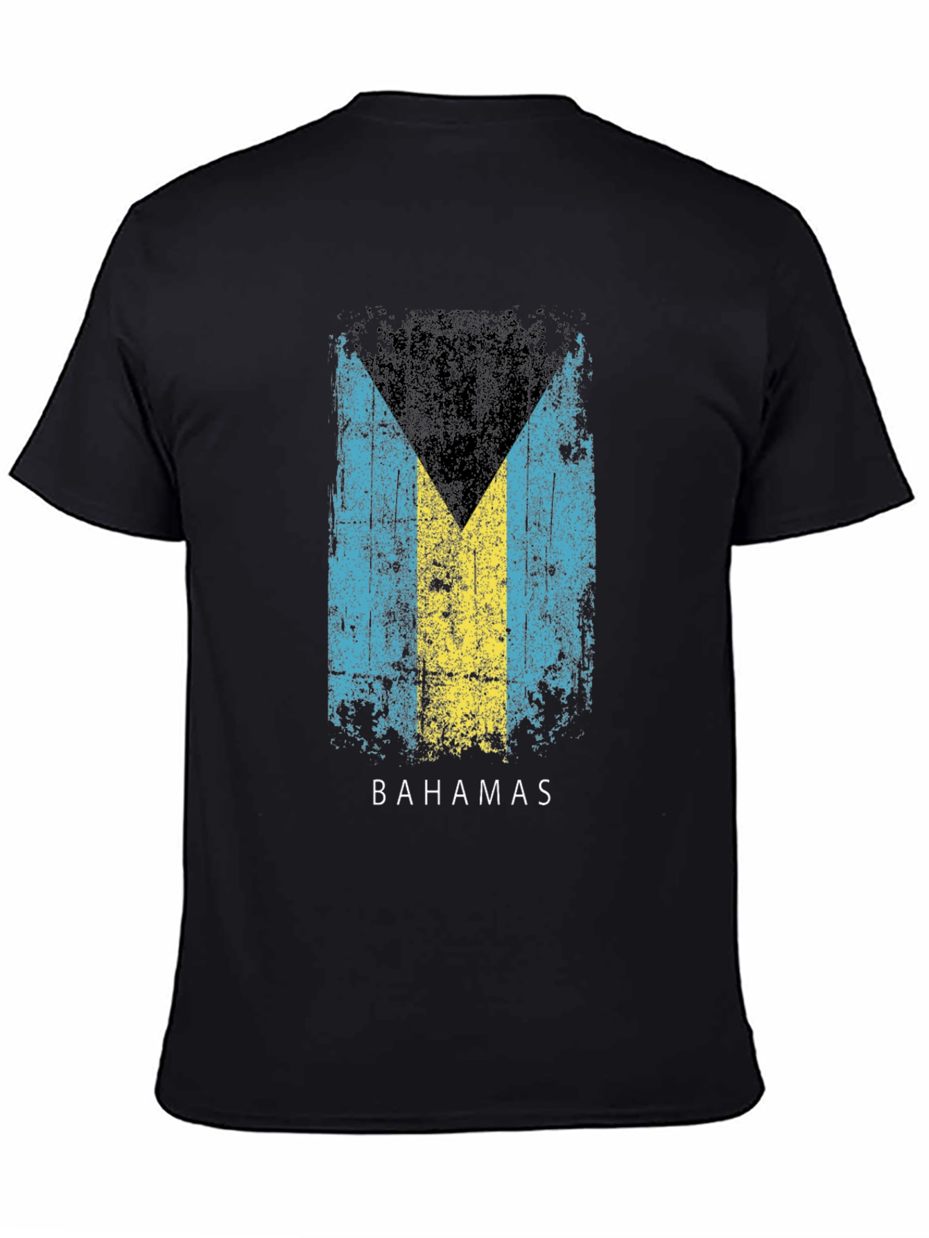 Bahamas Flag T-Shirt - Distressed Print