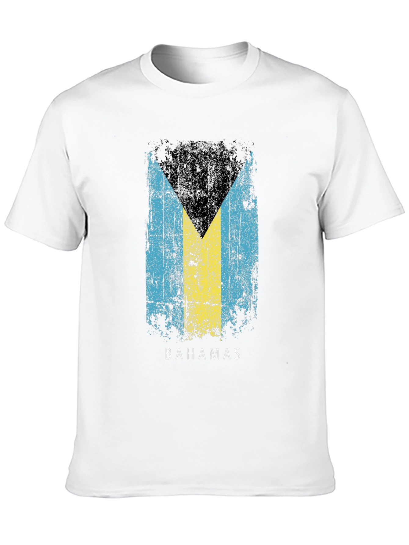 Bahamas Flag T-Shirt - Distressed Print