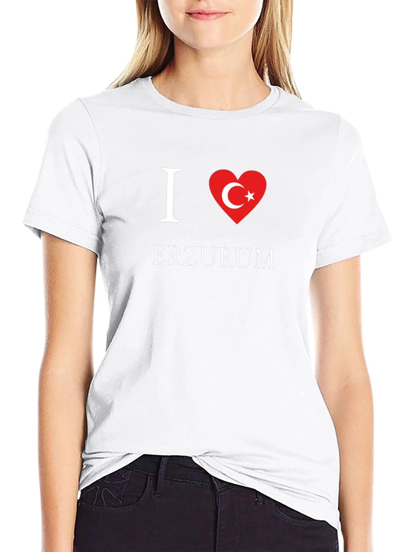 I Heart Erzurum Tee - Stylish Black T-Shirt