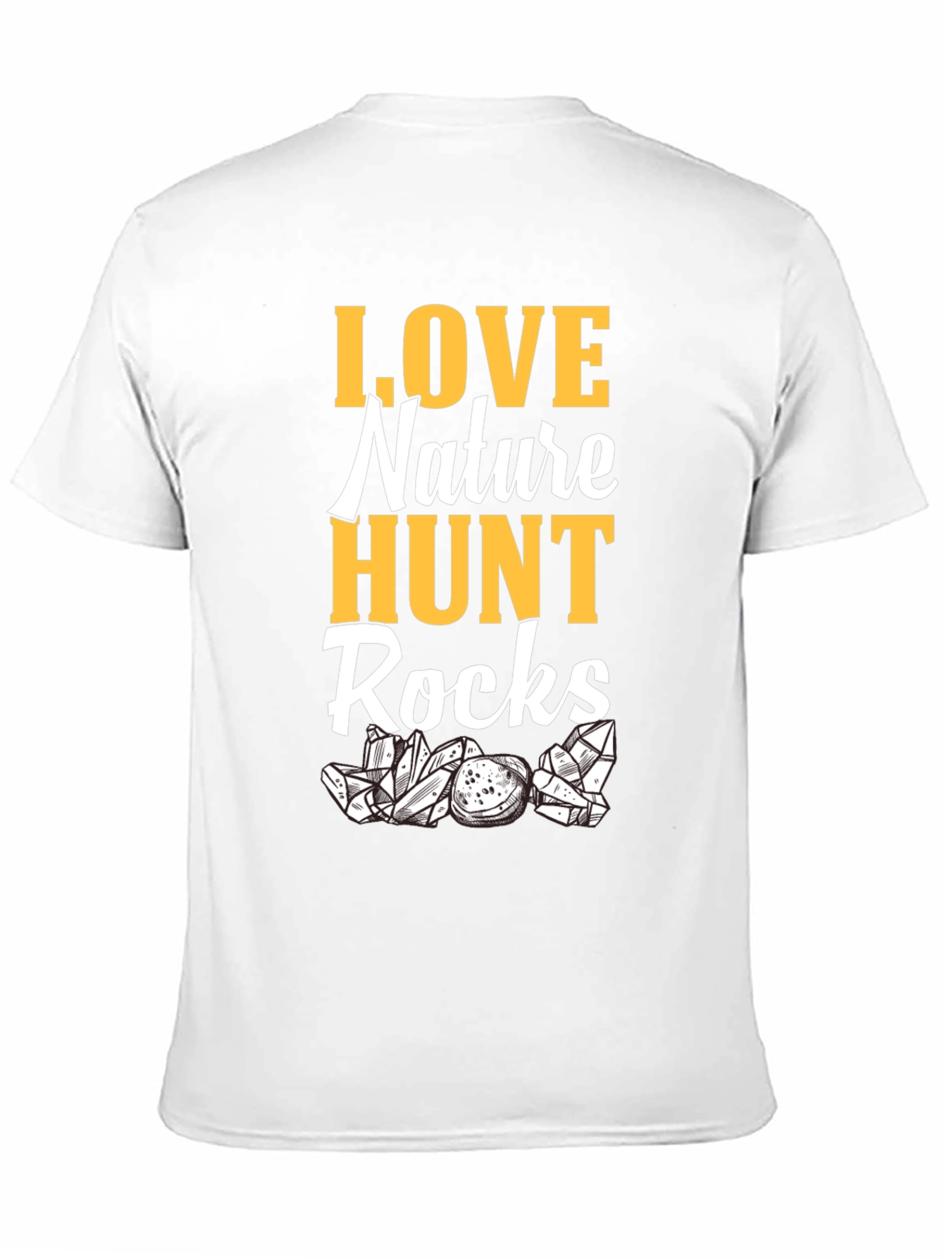 Nature Lovers Graphic T-Shirt: Hunt Rocks Design