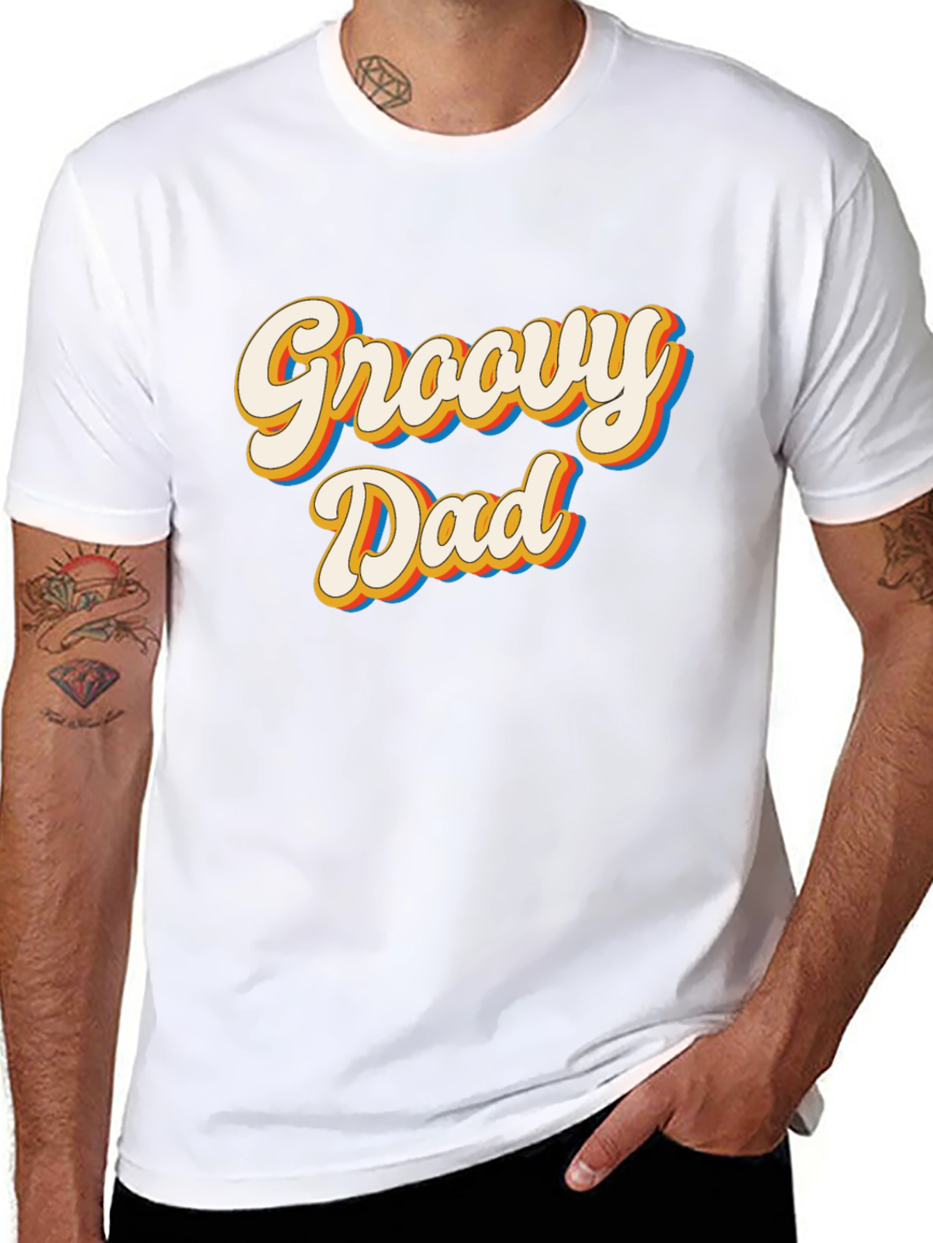 Groovy Dad Retro Style T-Shirt