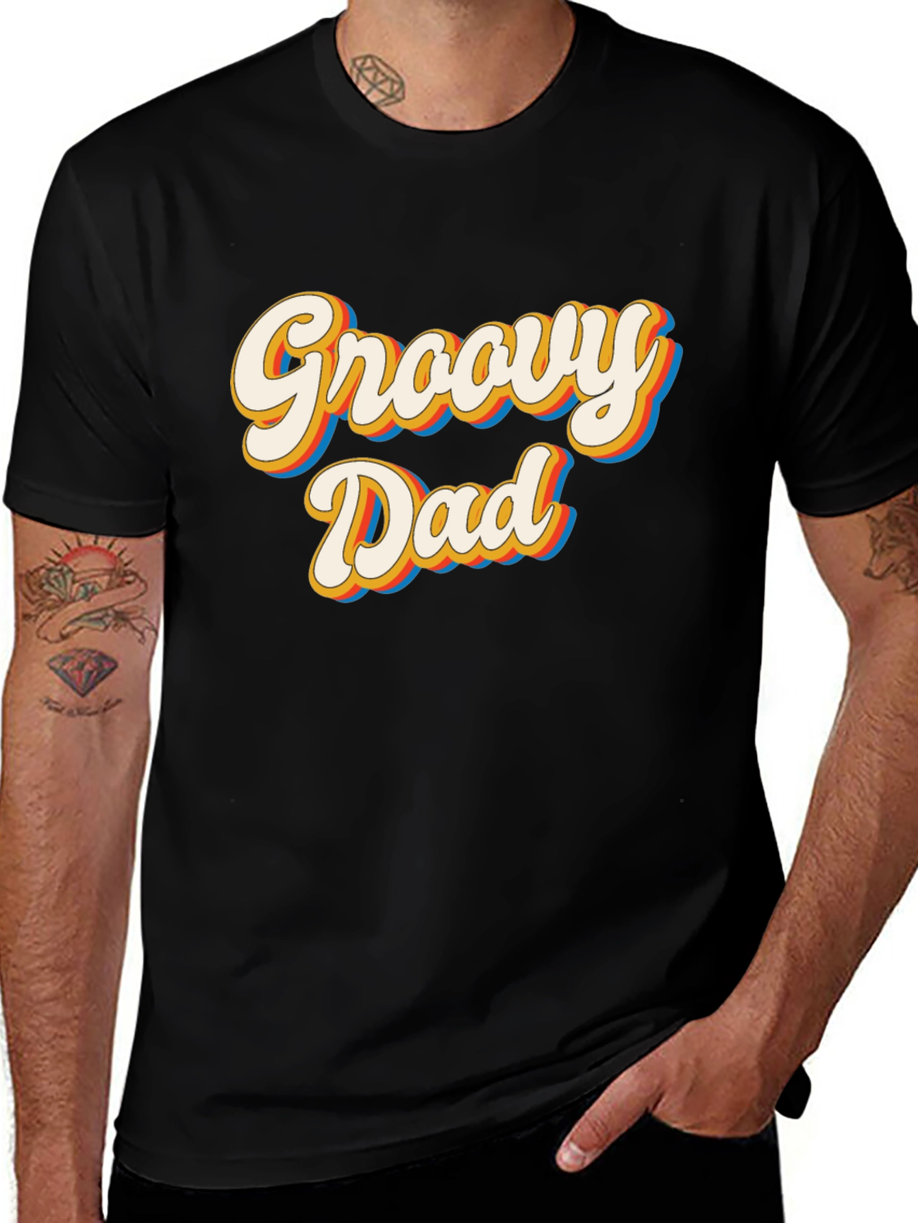 Groovy Dad Retro Style T-Shirt