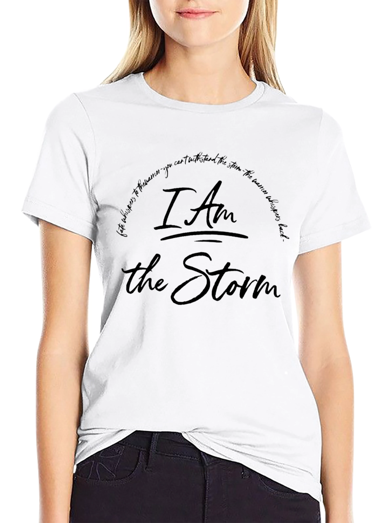 I Am The Storm Graphic Tee - Black