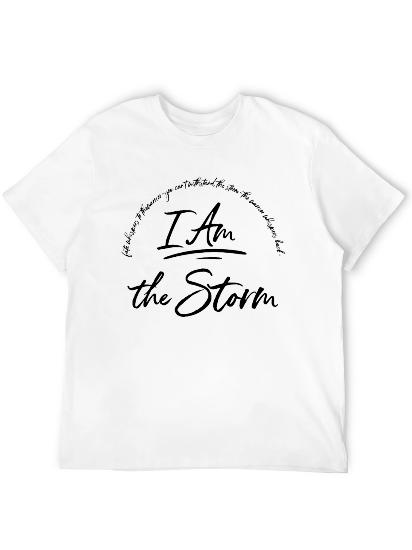 I Am The Storm Graphic Tee - Black