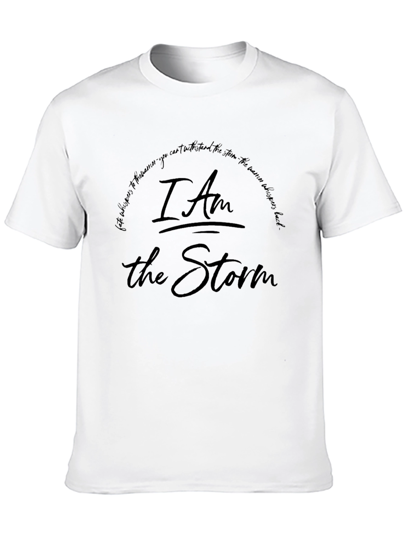I Am The Storm Graphic Tee - Black
