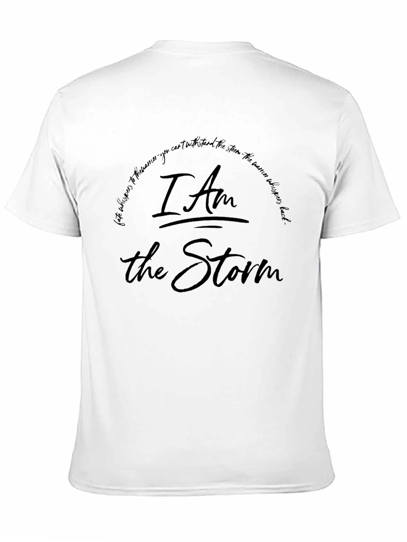 I Am The Storm Graphic Tee - Black