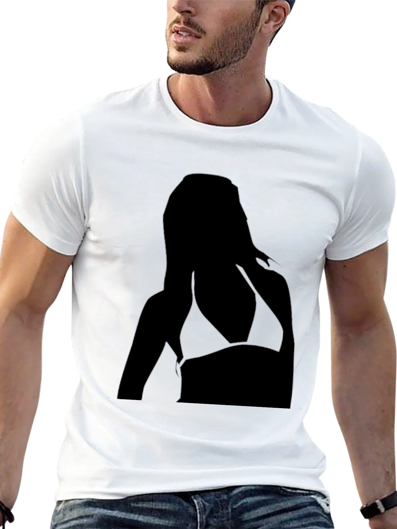 Silhouette Graphic Tee - Black