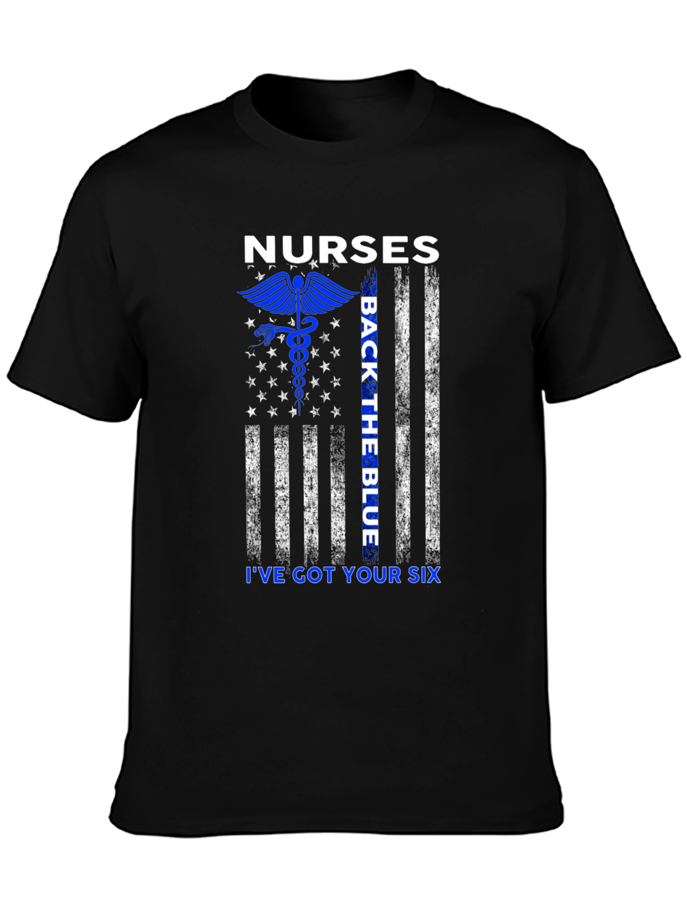 Nurses Back the Blue Graphic Tee