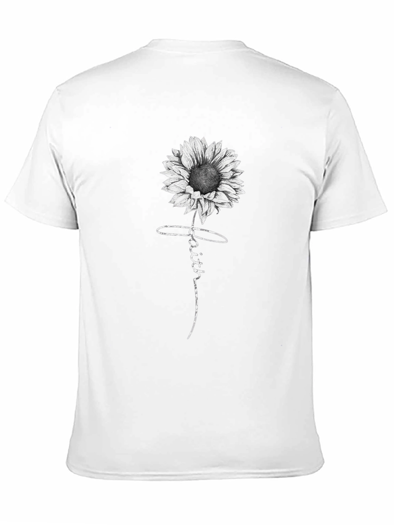 Faith Sunflower Black T-Shirt