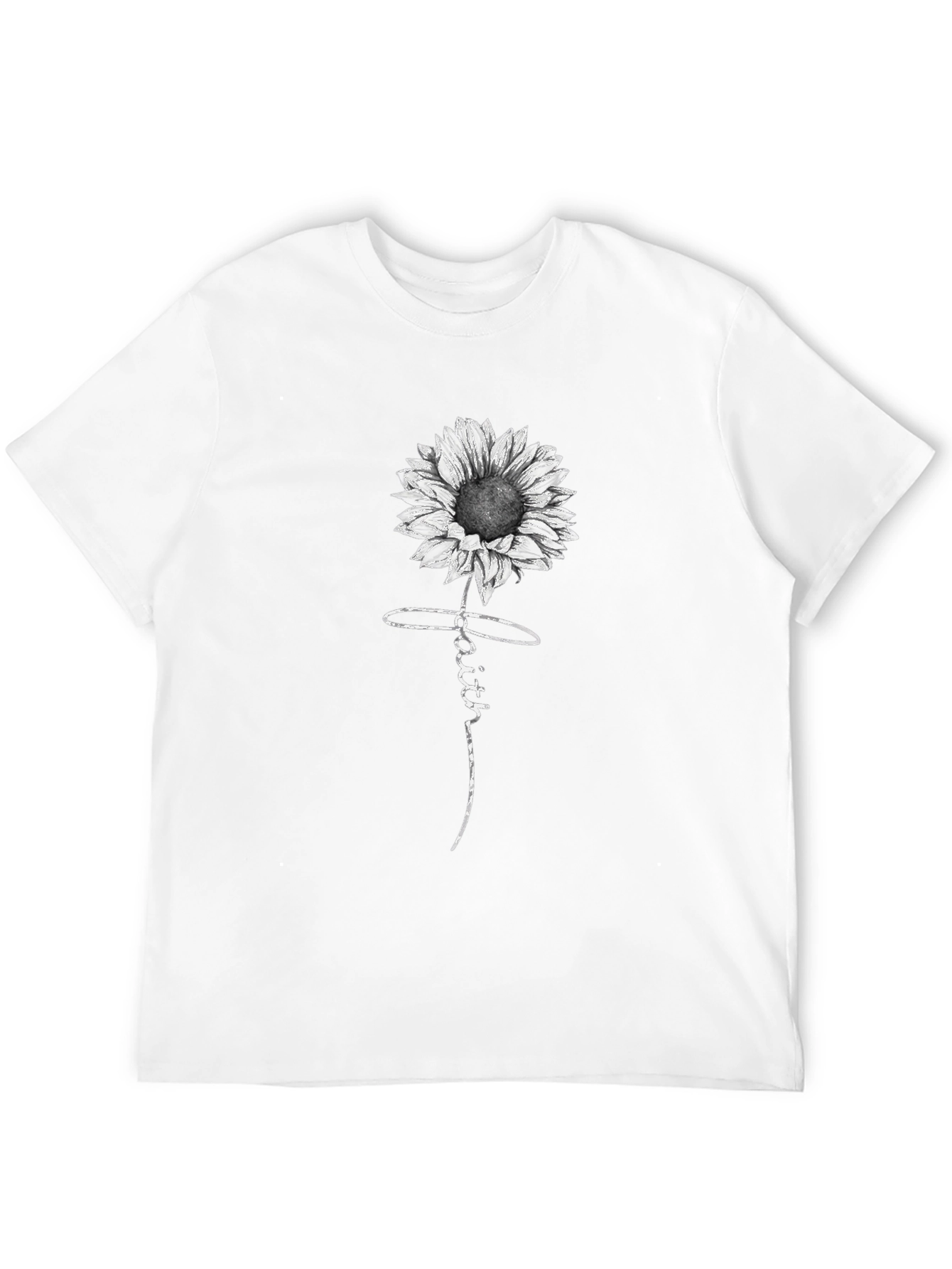 Faith Sunflower Black T-Shirt