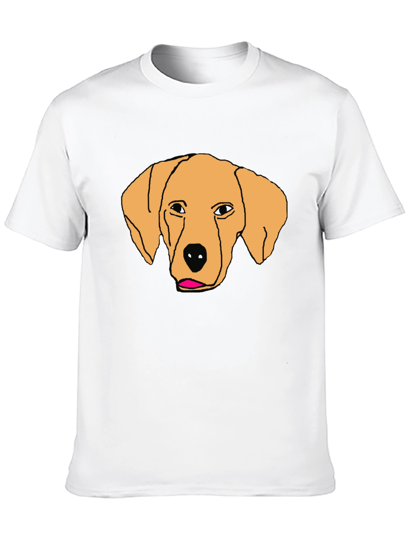 Dog Graphic Black T-Shirt for Casual Wear