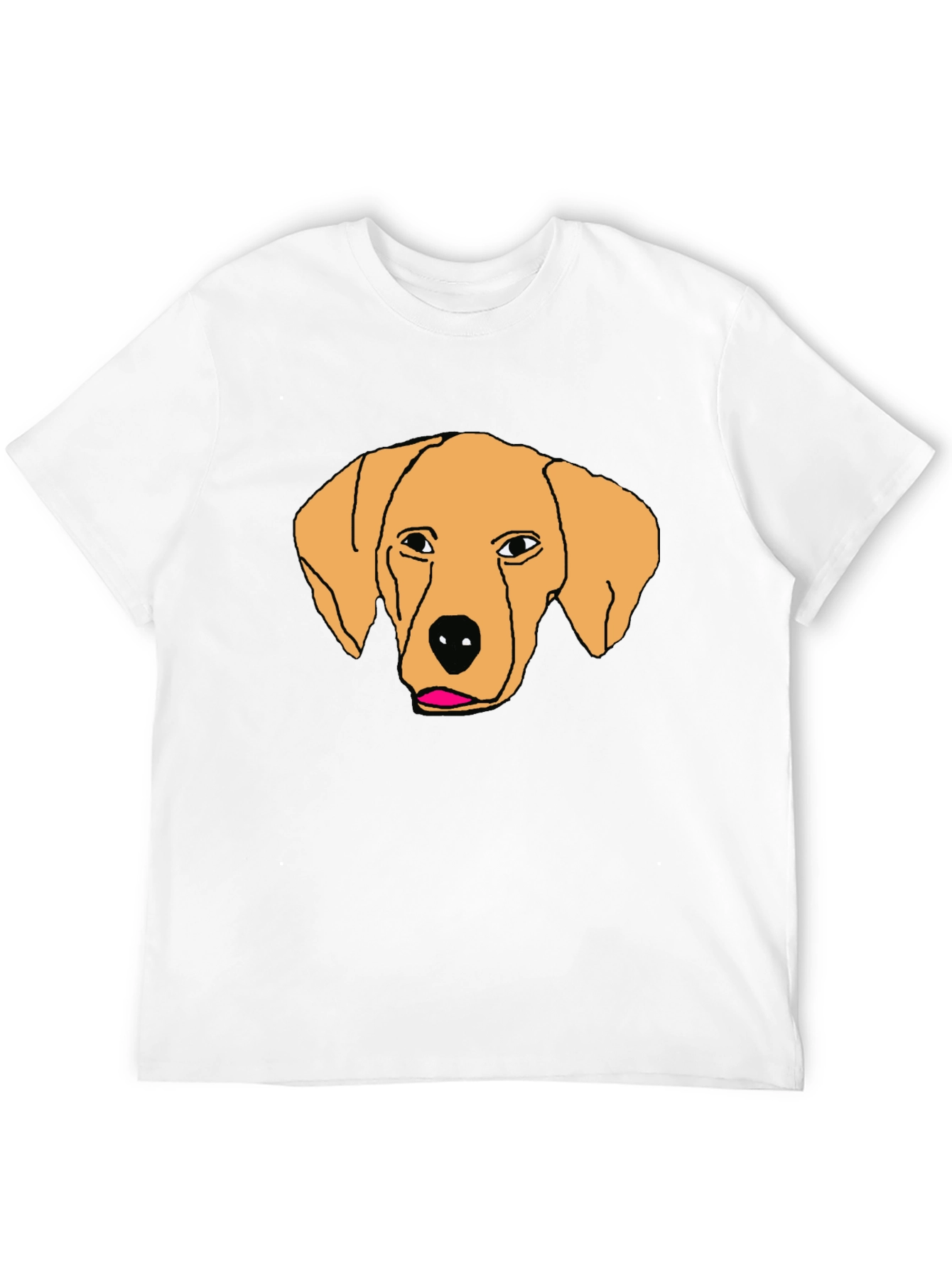 Dog Graphic Black T-Shirt for Casual Wear