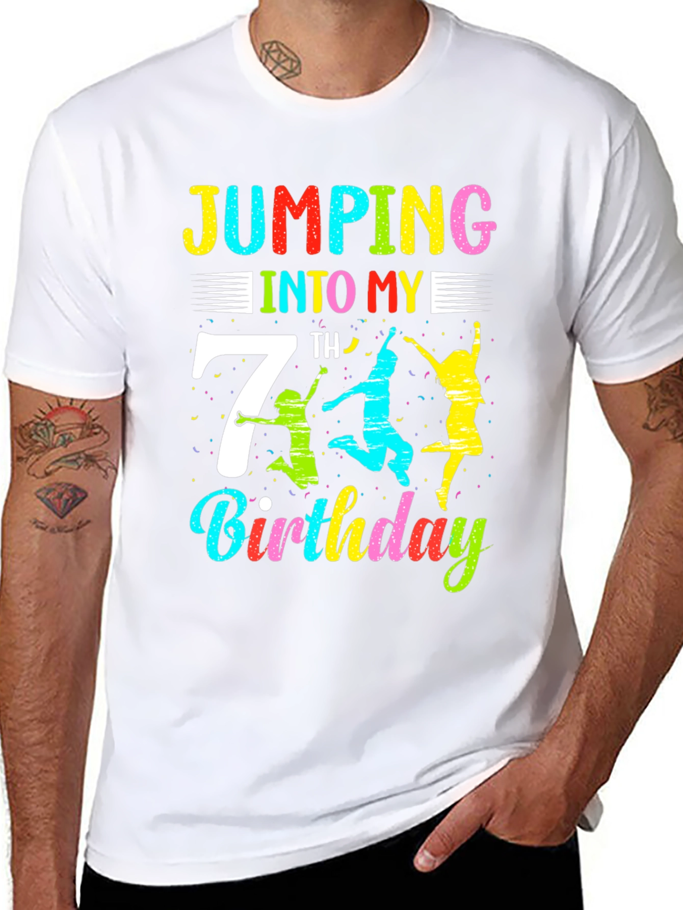 Jumping Into My 7th Birthday T-Shirt