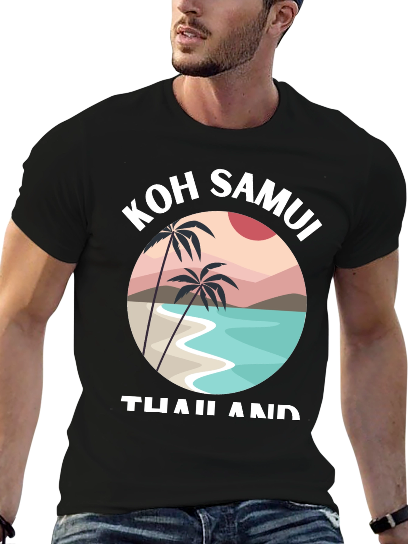 Koh Samui Thailand T-Shirt - Tropical Island Design