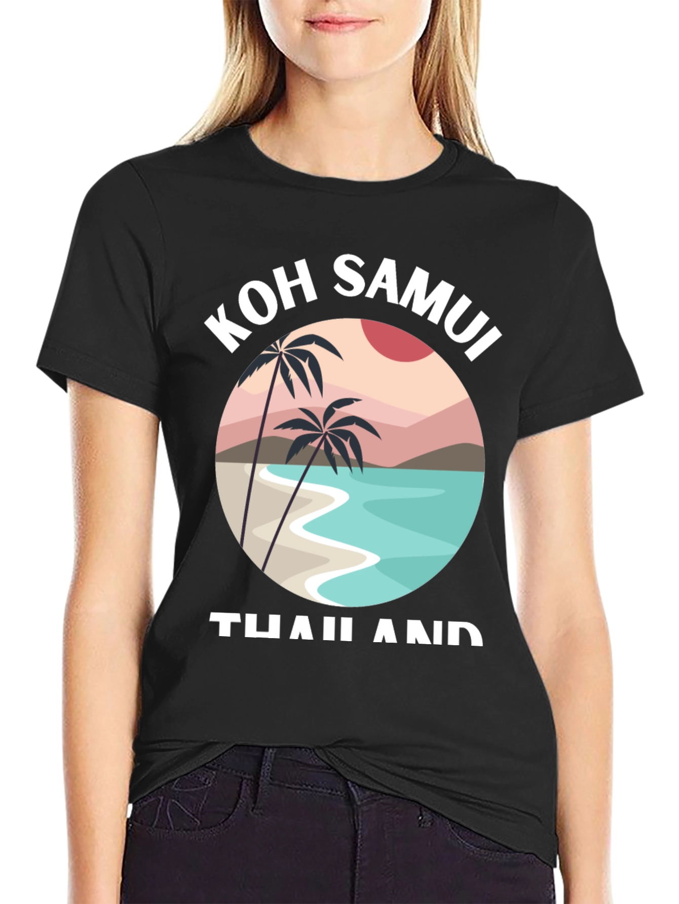 Koh Samui Thailand T-Shirt - Tropical Island Design